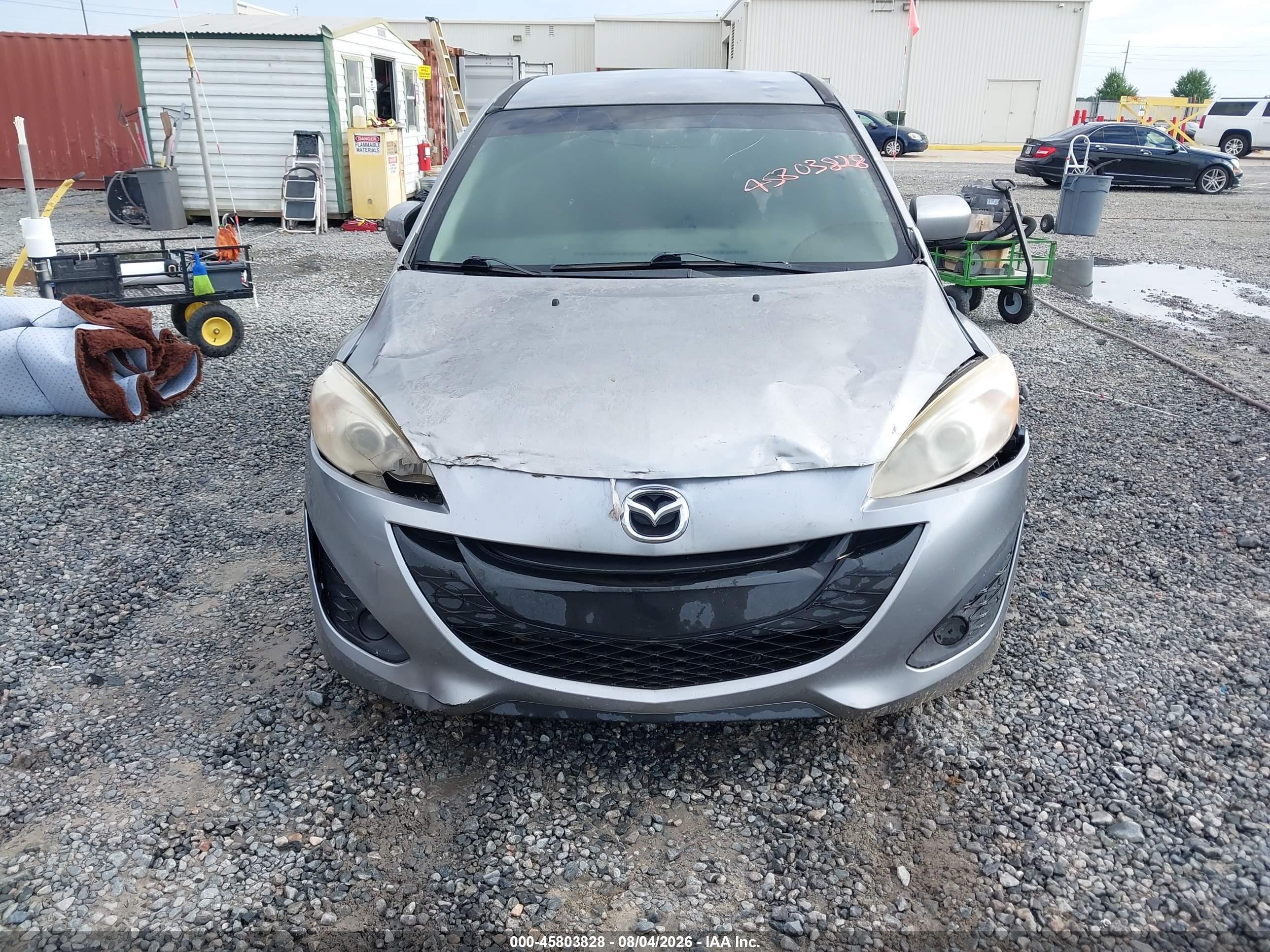 2012 Mazda Mazda5 Sport Silver vin: JM1CW2BL1C0104936