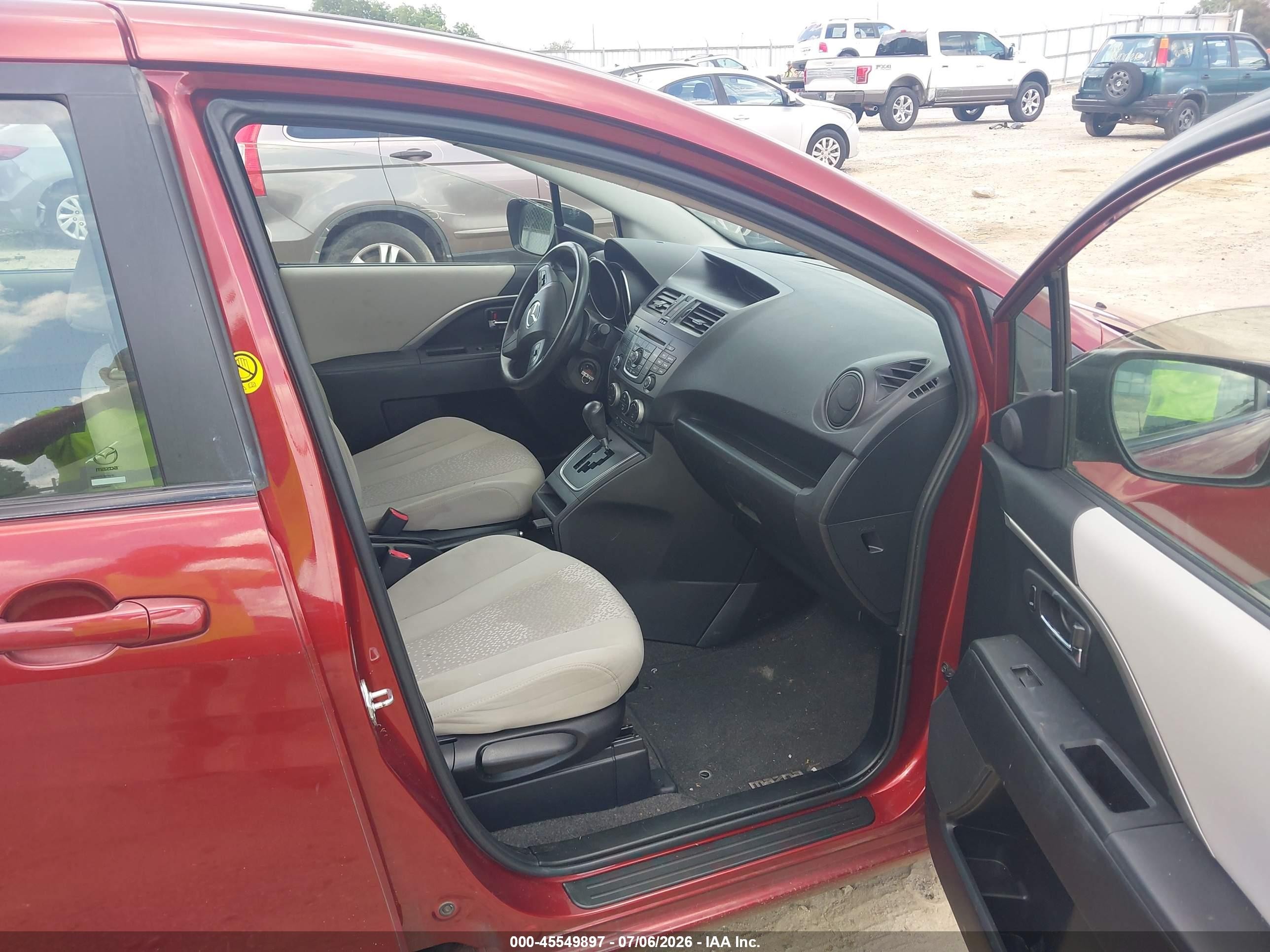 2012 Mazda Mazda5 Sport Maroon vin: JM1CW2BL1C0105309