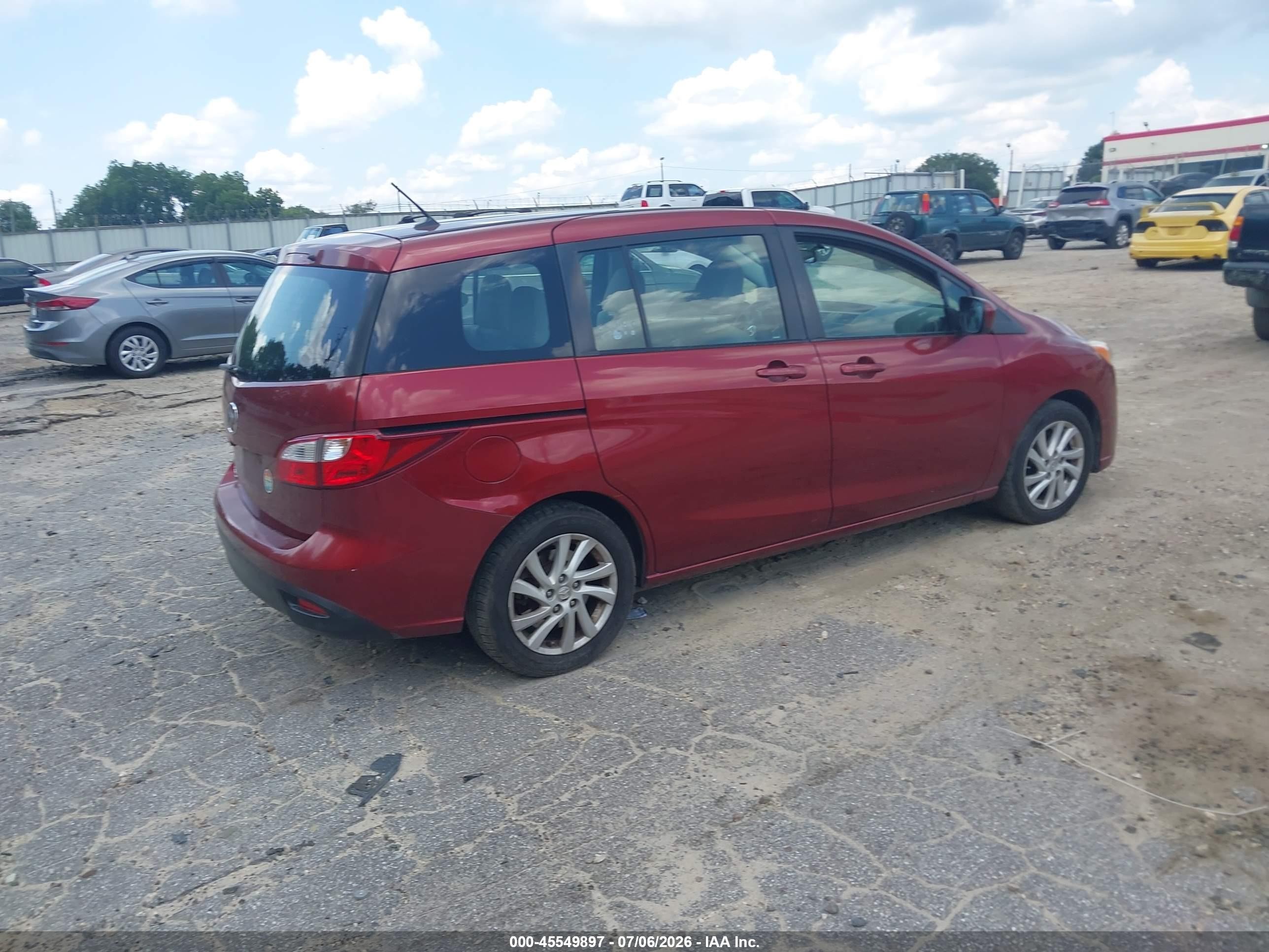 2012 Mazda Mazda5 Sport Maroon vin: JM1CW2BL1C0105309