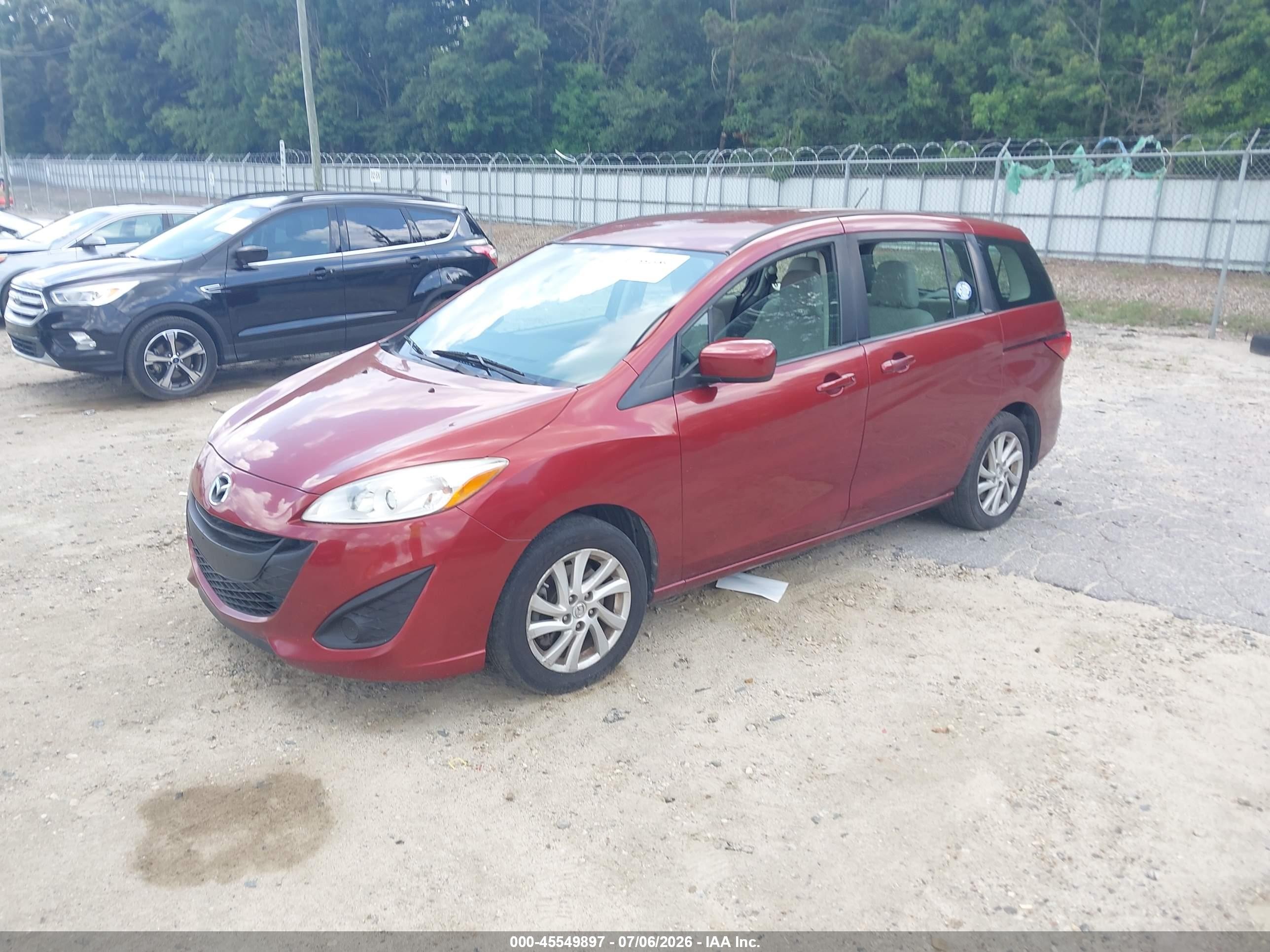 2012 Mazda Mazda5 Sport Maroon vin: JM1CW2BL1C0105309