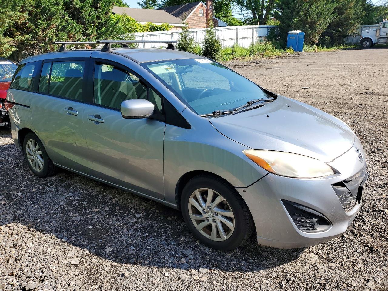 2012 Mazda 5 Silver vin: JM1CW2BL1C0106850