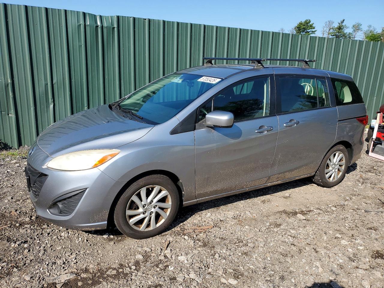 2012 Mazda 5 Silver vin: JM1CW2BL1C0106850