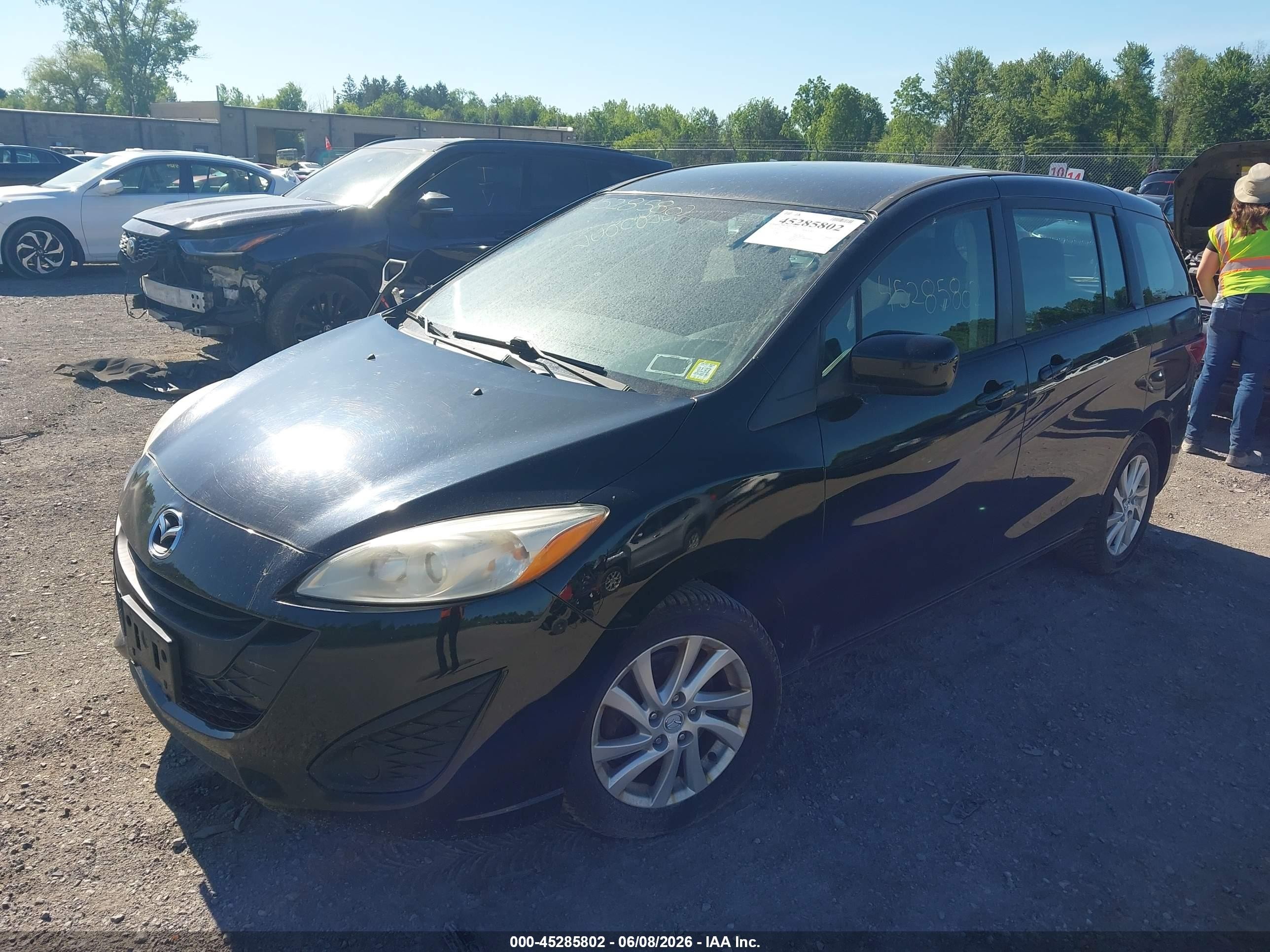 2012 Mazda Mazda5 Sport Black vin: JM1CW2BL1C0115029