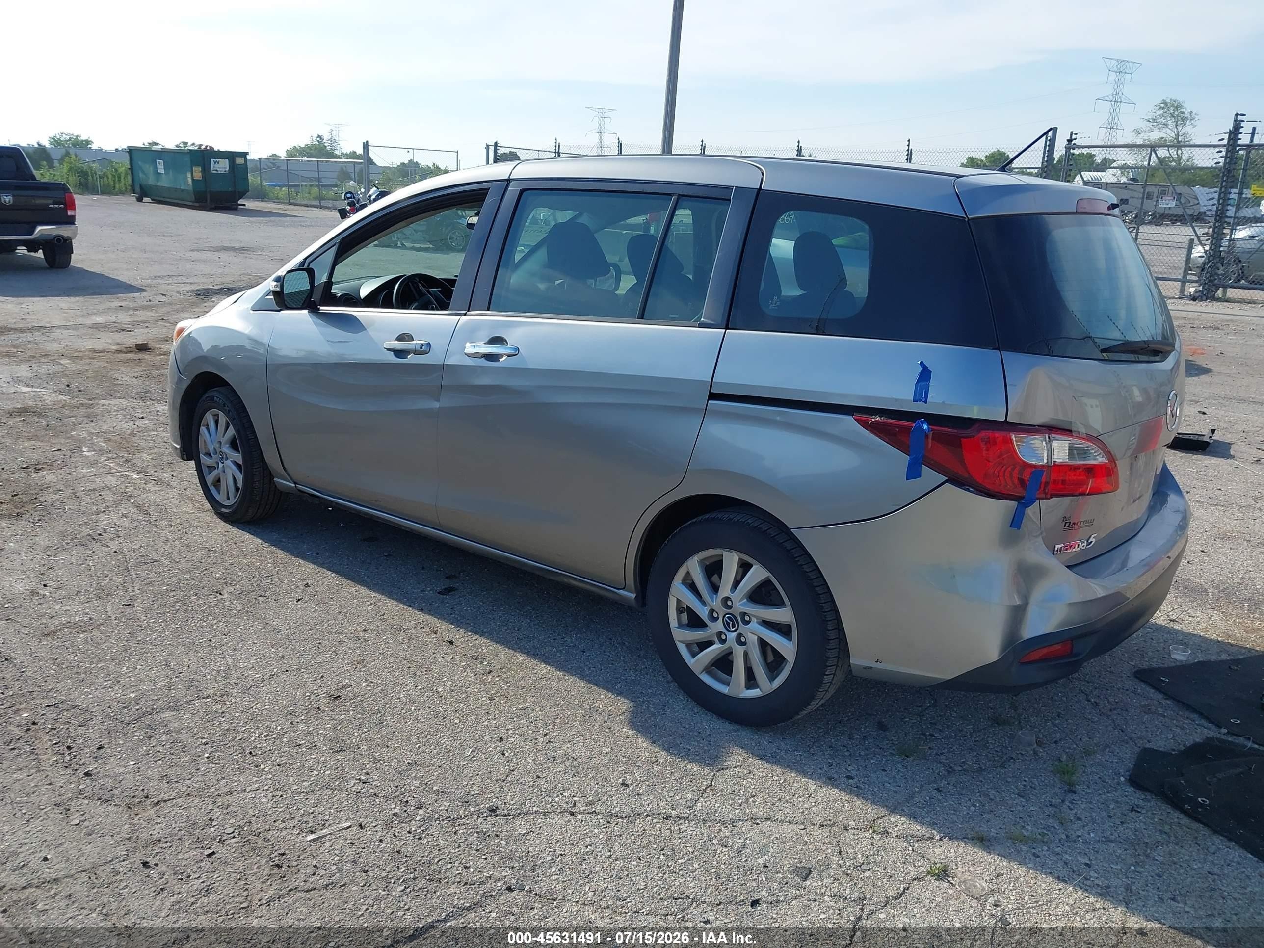 2013 Mazda Mazda5 Sport Silver vin: JM1CW2BL1D0147996