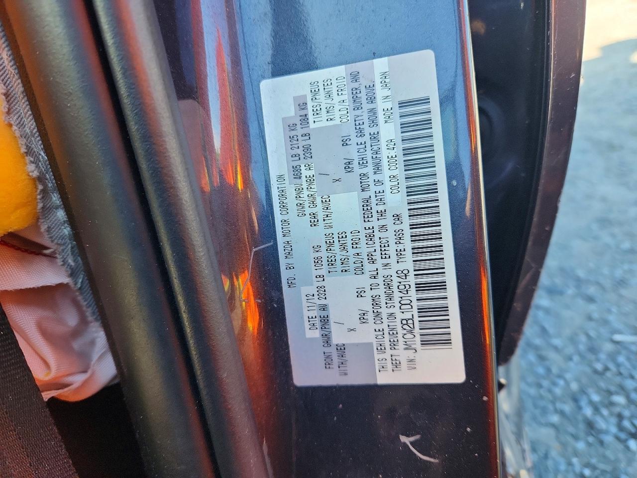 2013 Mazda 5 Gray vin: JM1CW2BL1D0149148