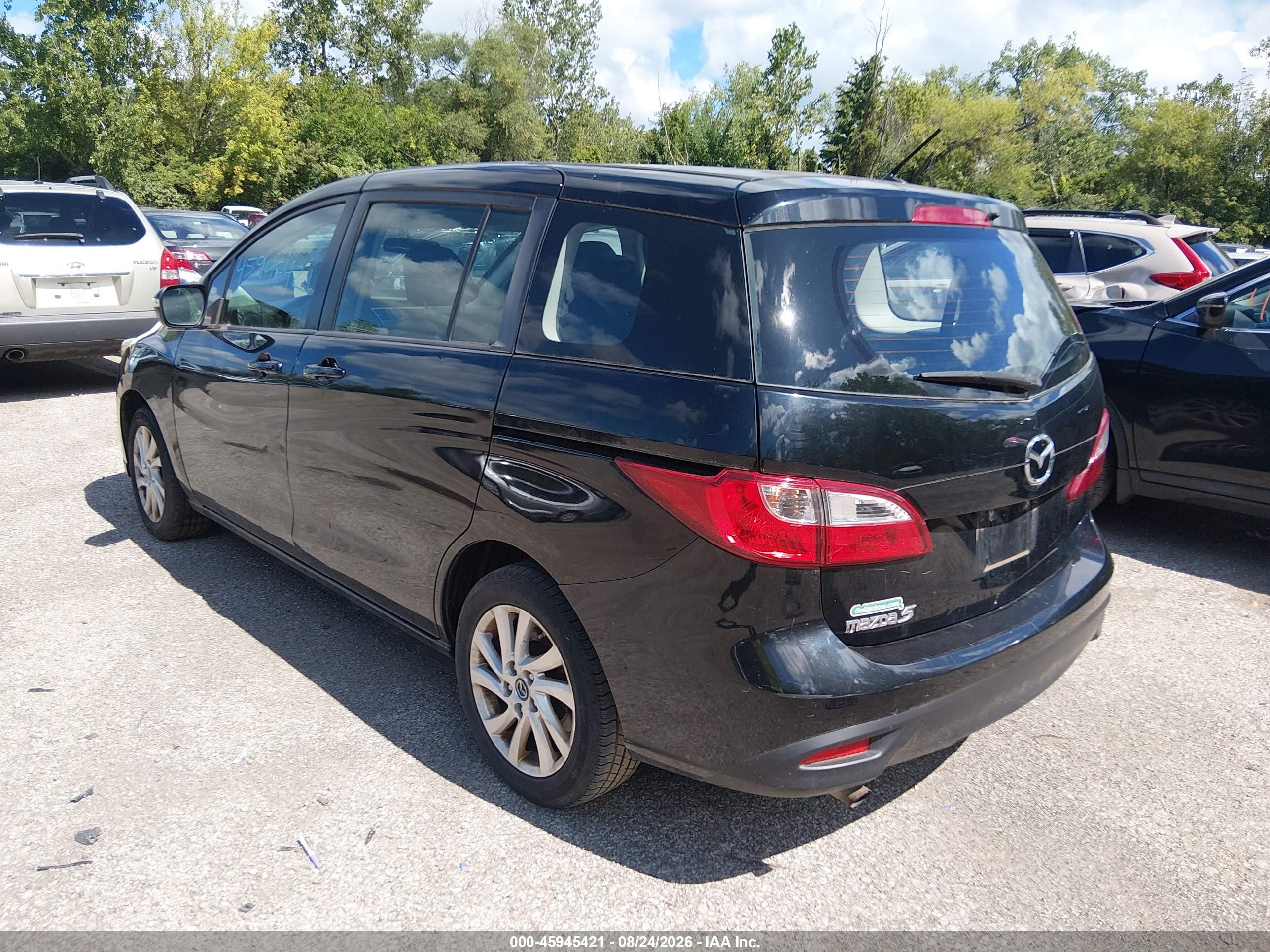 2013 Mazda Mazda5 Sport Черный vin: JM1CW2BL1D0162725
