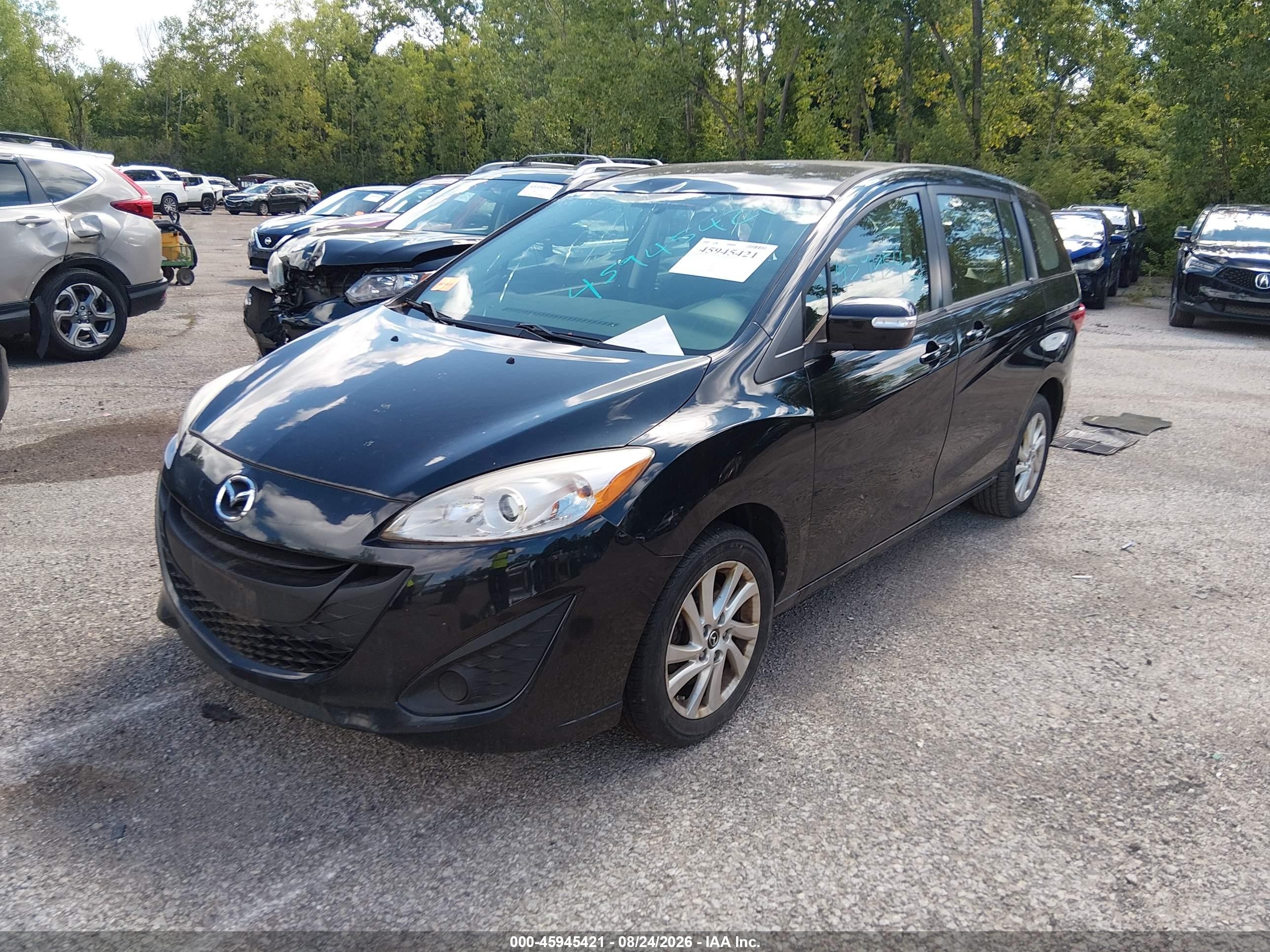 2013 Mazda Mazda5 Sport Черный vin: JM1CW2BL1D0162725