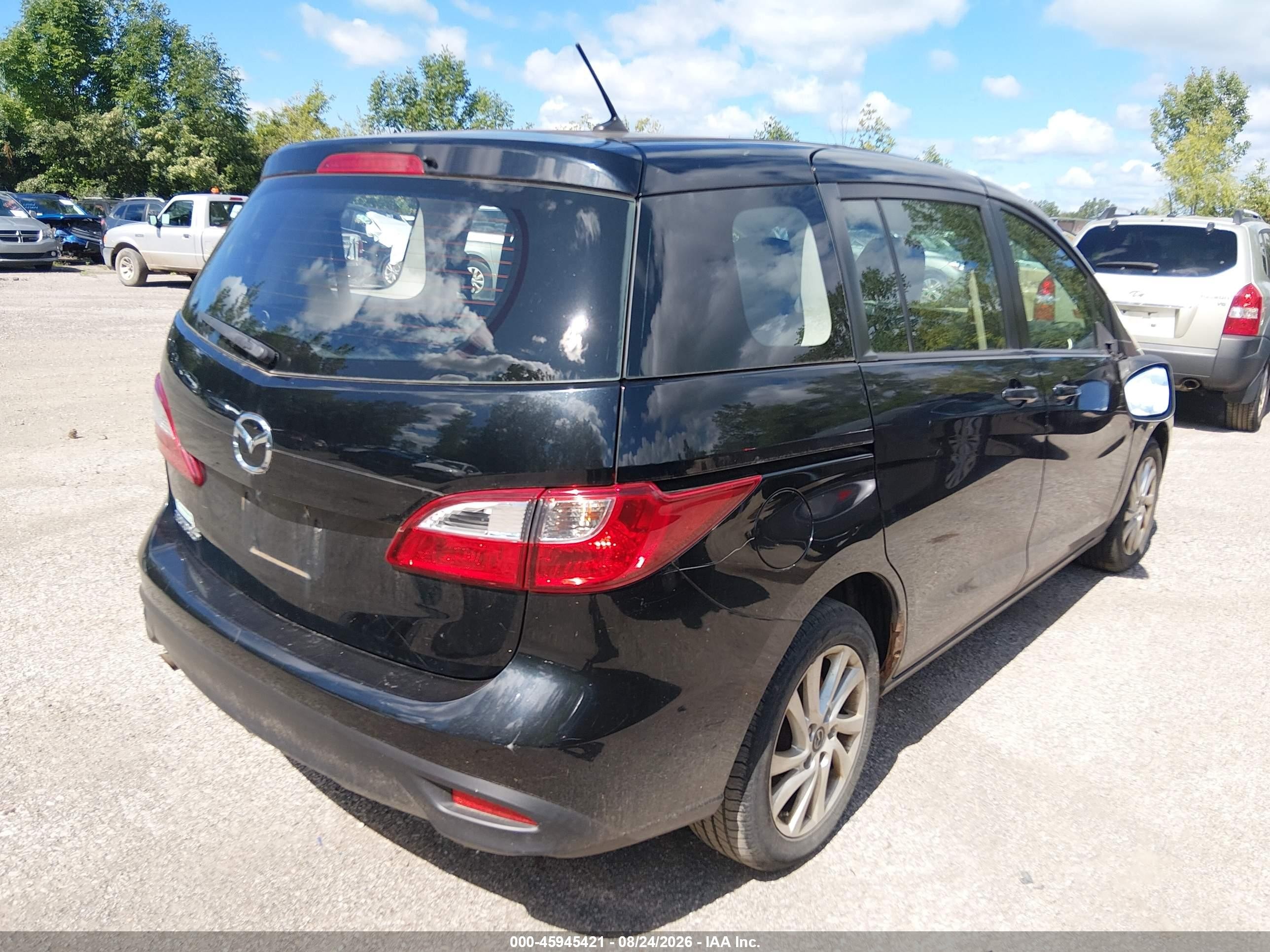 2013 Mazda Mazda5 Sport Черный vin: JM1CW2BL1D0162725
