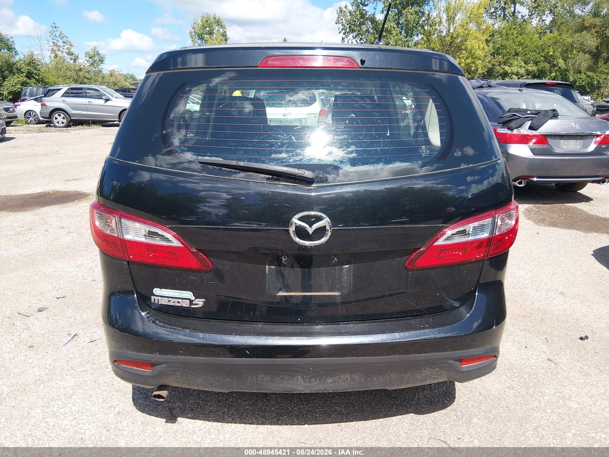 2013 Mazda Mazda5 Sport Черный vin: JM1CW2BL1D0162725