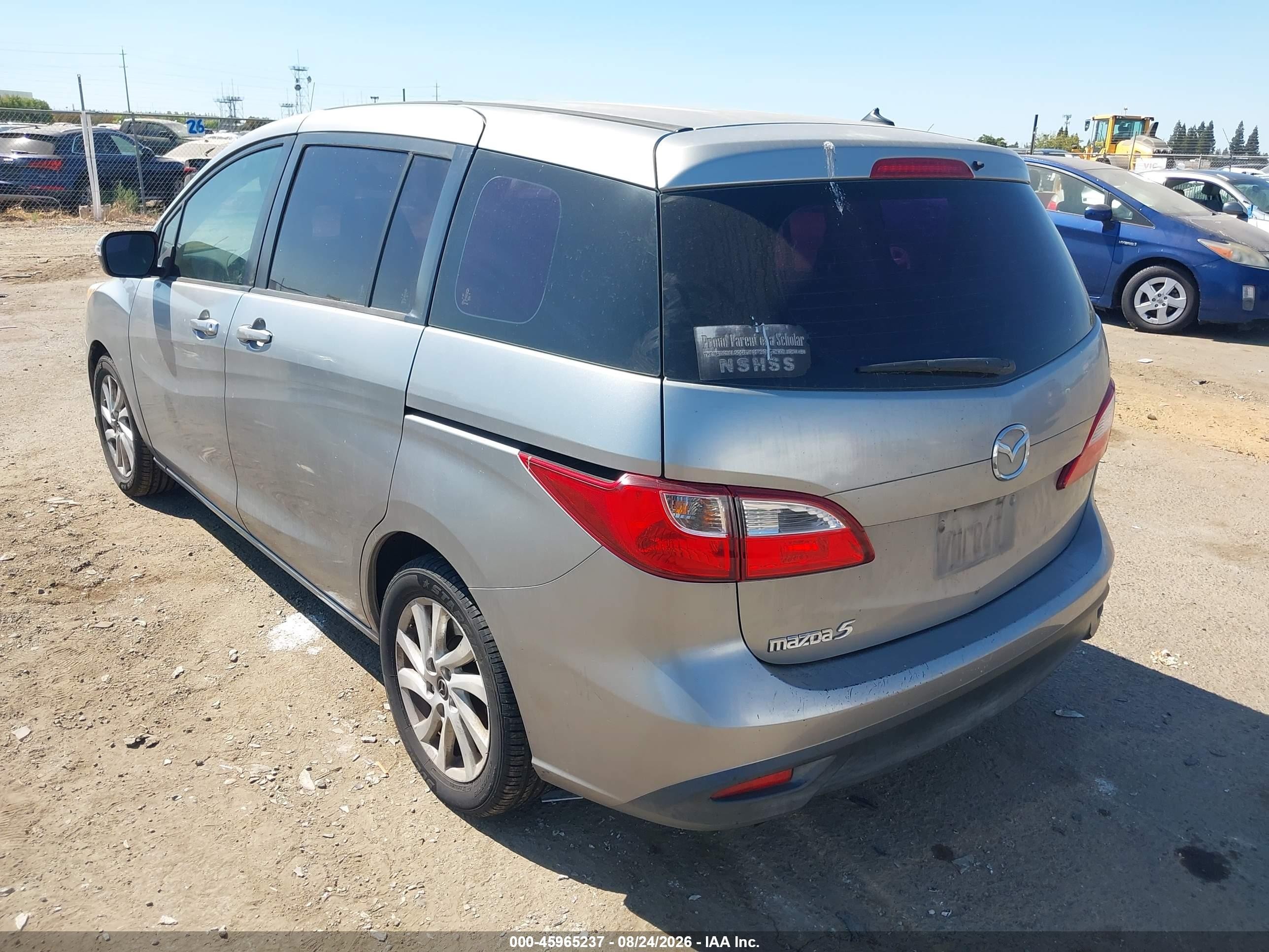 2014 Mazda Mazda5 Sport Gray vin: JM1CW2BL1E0166016