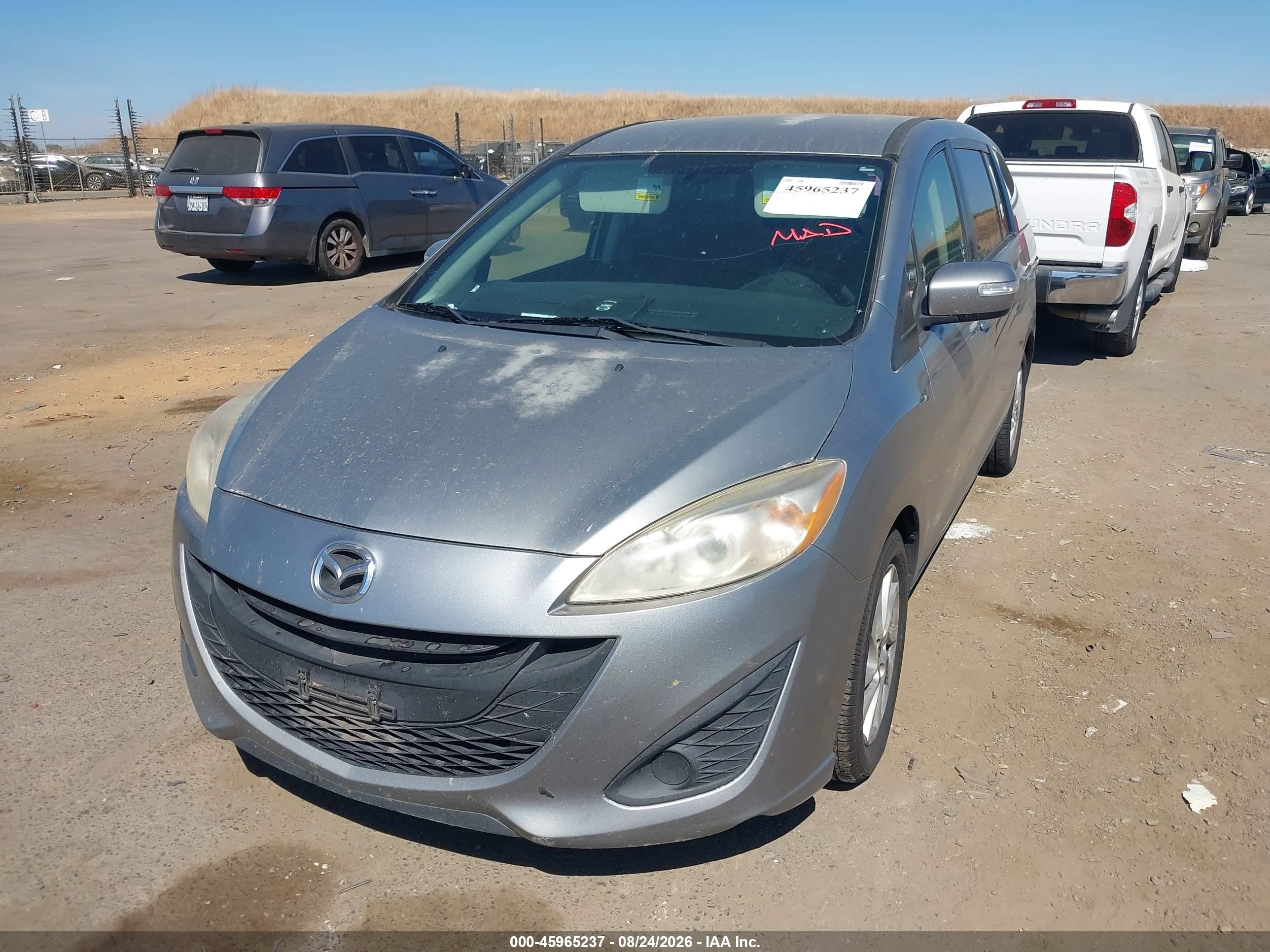 2014 Mazda Mazda5 Sport Gray vin: JM1CW2BL1E0166016