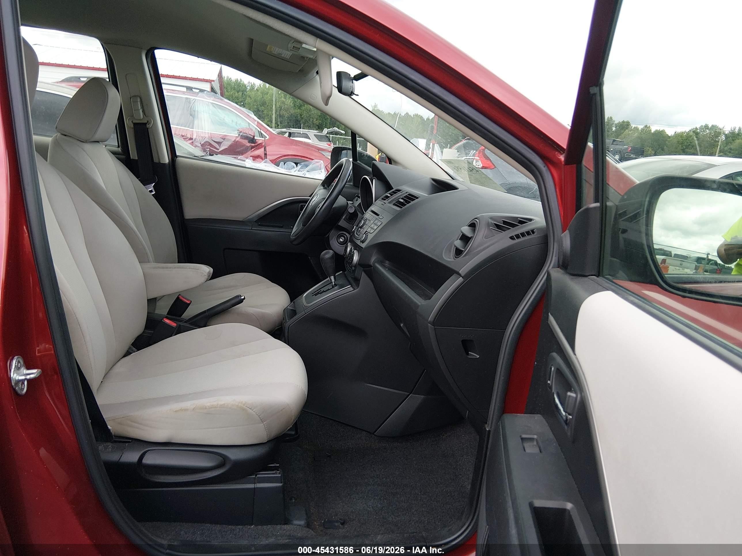 2014 Mazda Mazda5 Sport Красный vin: JM1CW2BL1E0173838