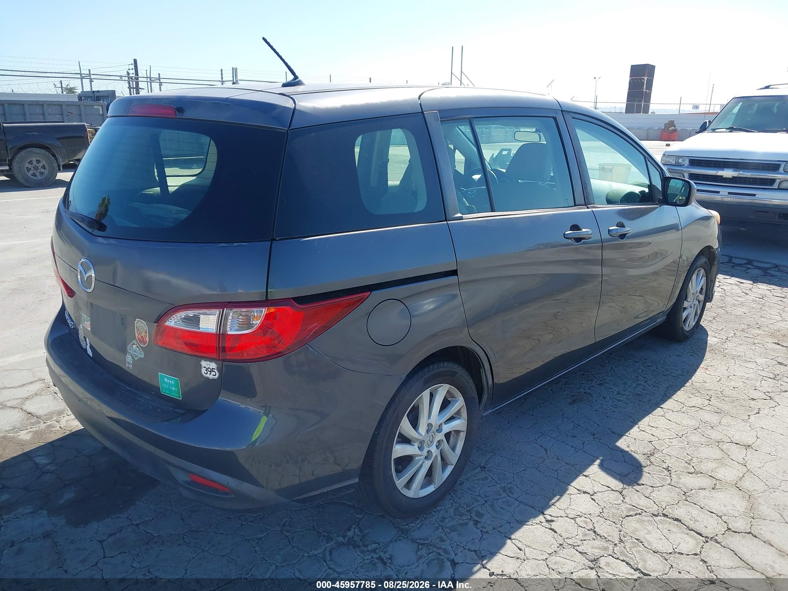 2012 Mazda Mazda5 Sport Серый vin: JM1CW2BL2C0143471