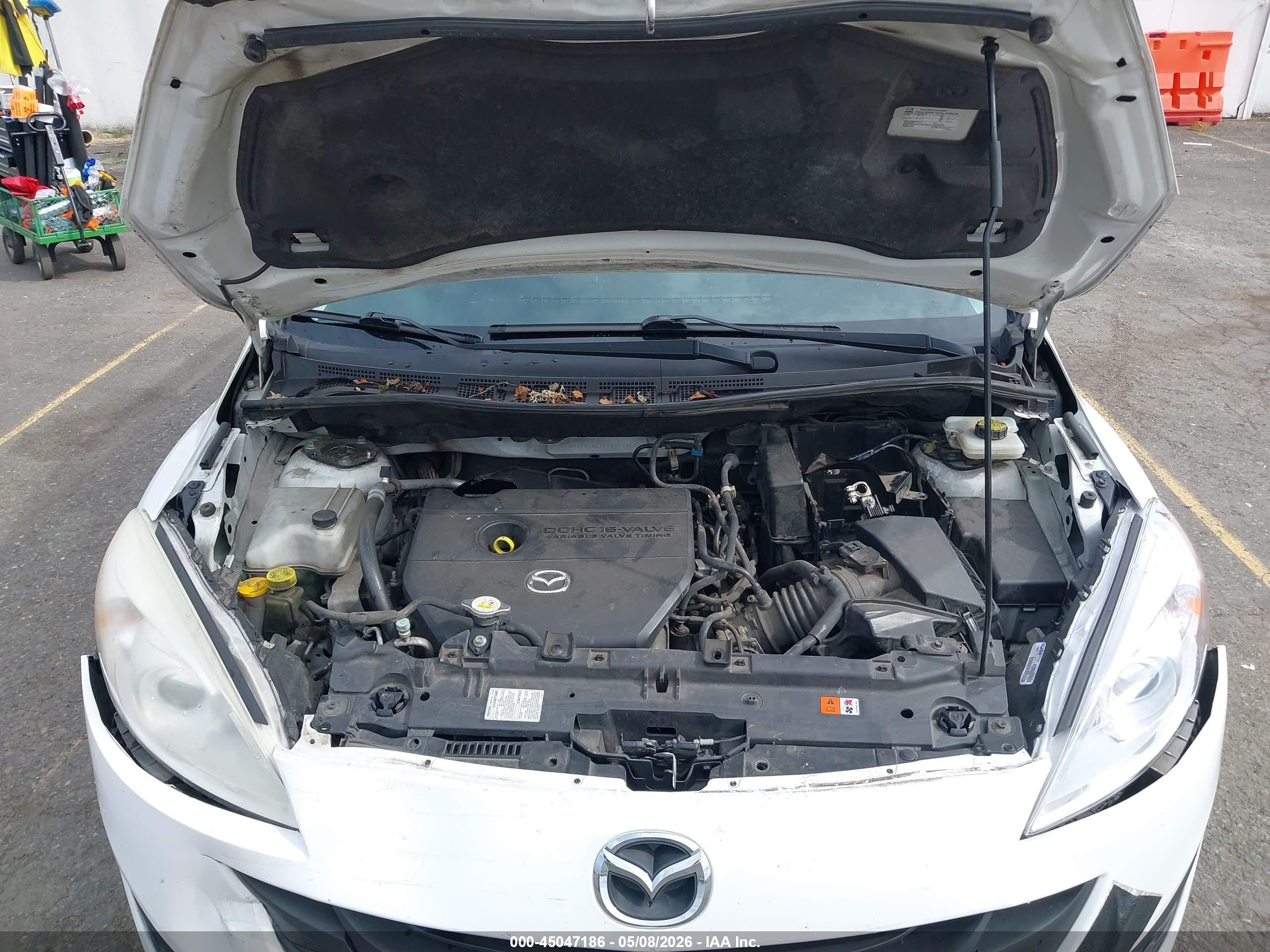 2014 Mazda Mazda5 Sport White vin: JM1CW2BL2E0168342