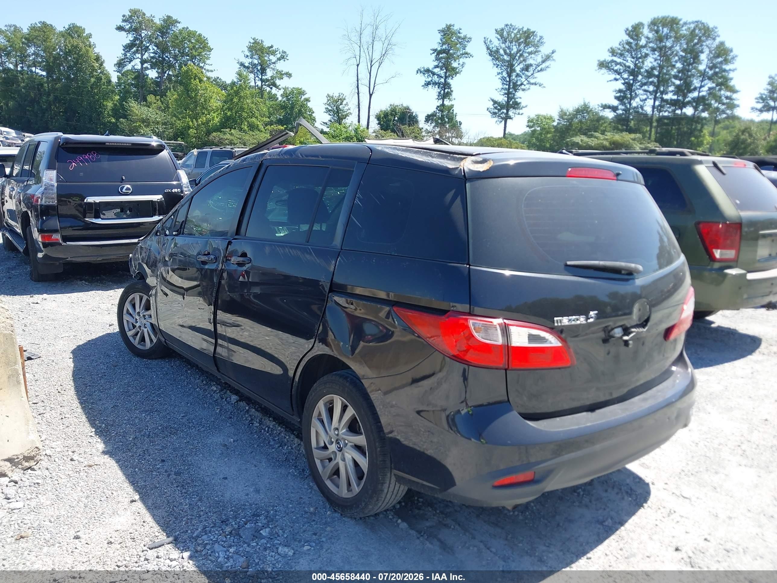 2014 Mazda Mazda5 Sport Gray vin: JM1CW2BL2E0173721
