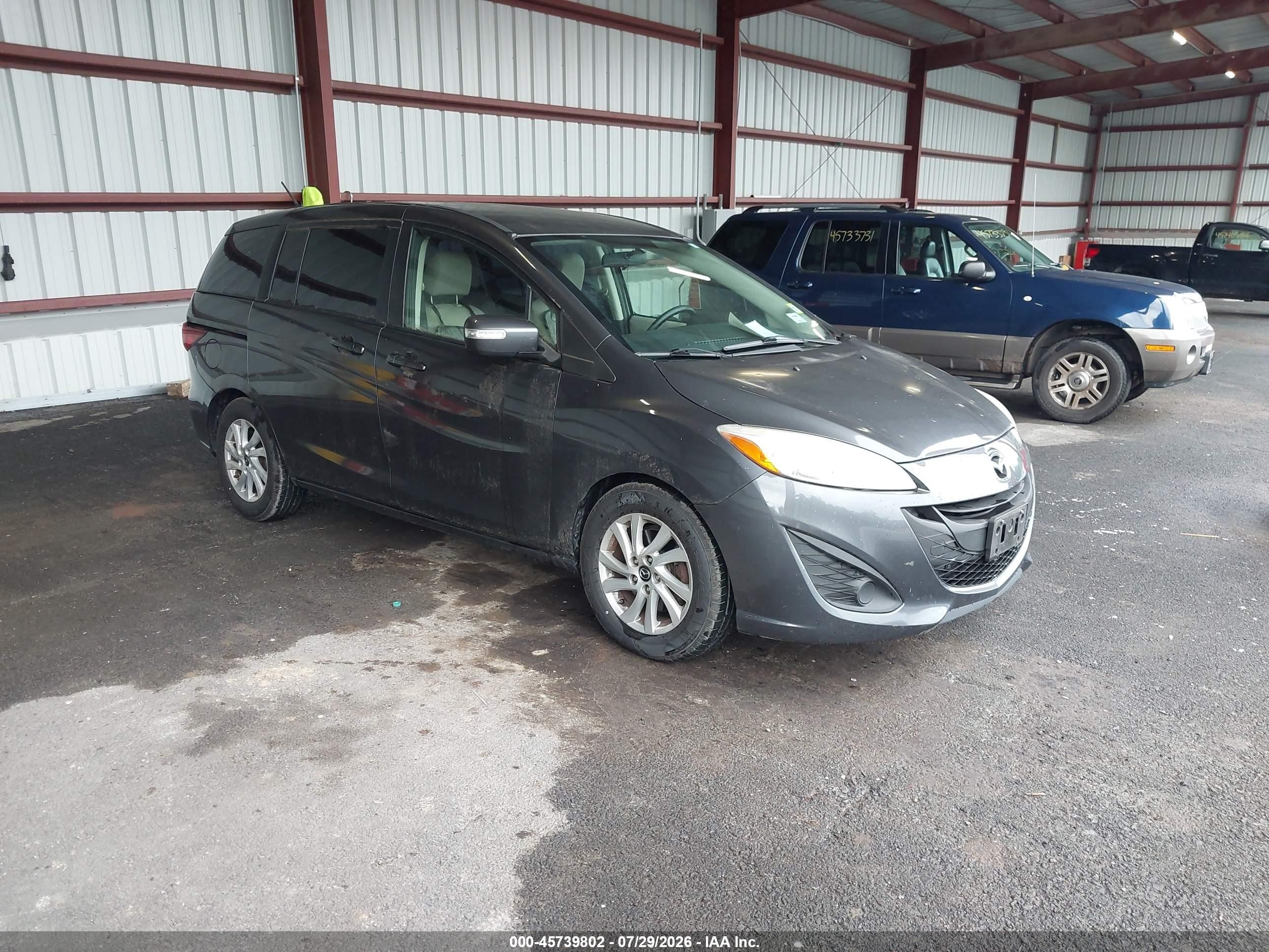 2014 Mazda Mazda5 Sport Gray vin: JM1CW2BL2E0174724