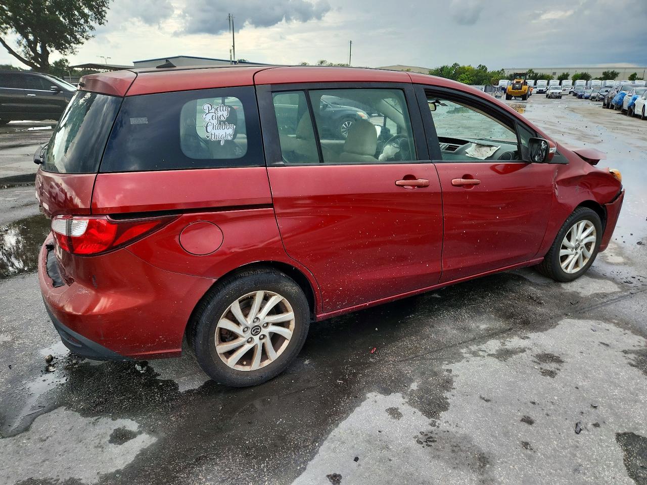 2015 Mazda 5 Sport Red vin: JM1CW2BL2F0184168