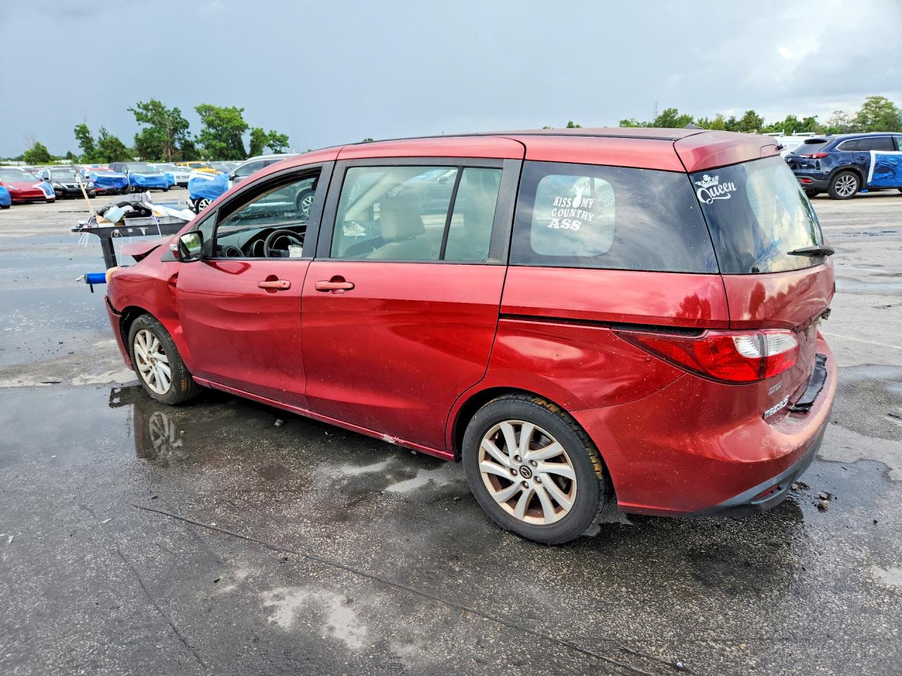 2015 Mazda 5 Sport Red vin: JM1CW2BL2F0184168