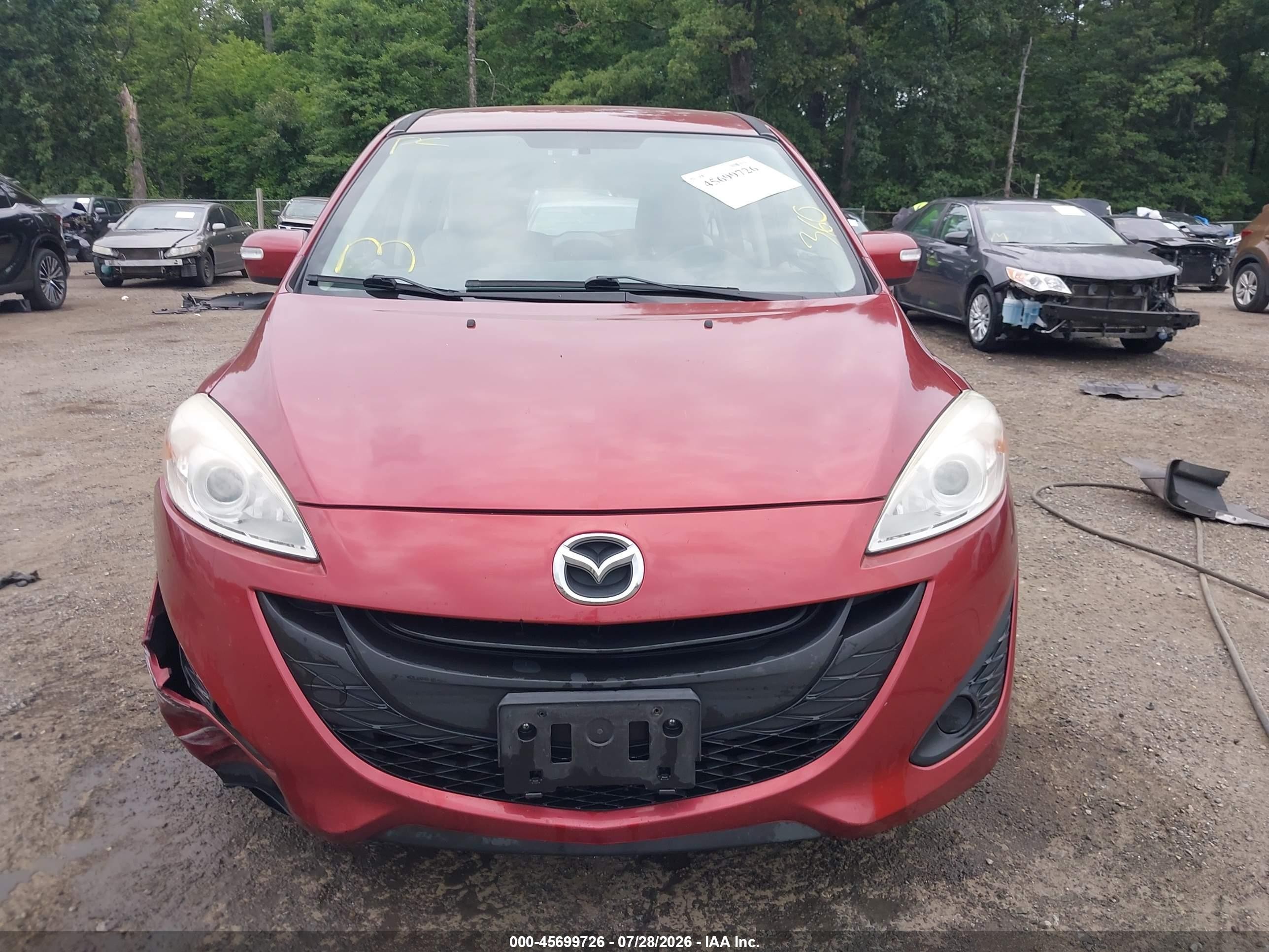 2015 Mazda Mazda5 Sport Красный vin: JM1CW2BL2F0187099