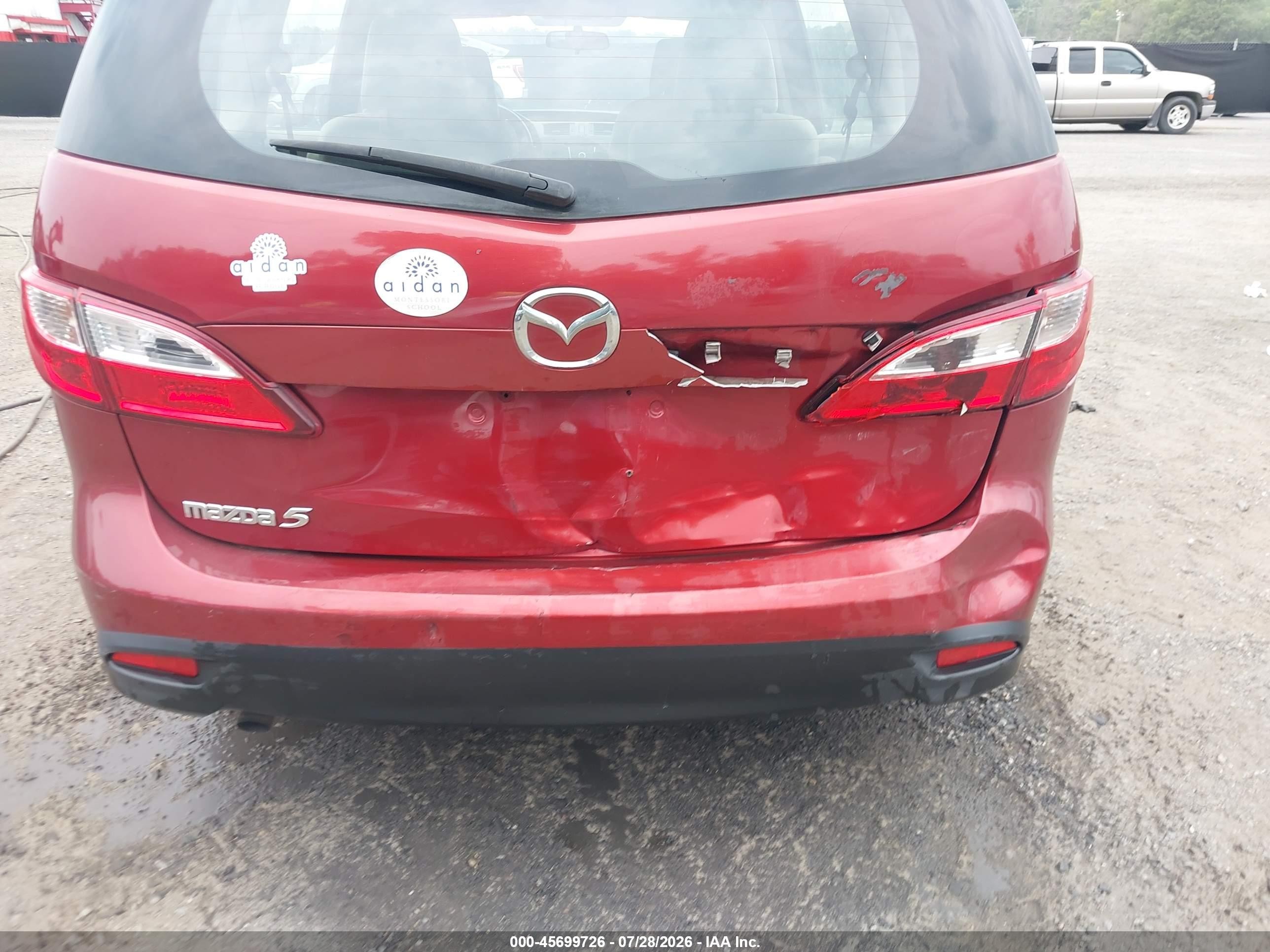 2015 Mazda Mazda5 Sport Красный vin: JM1CW2BL2F0187099