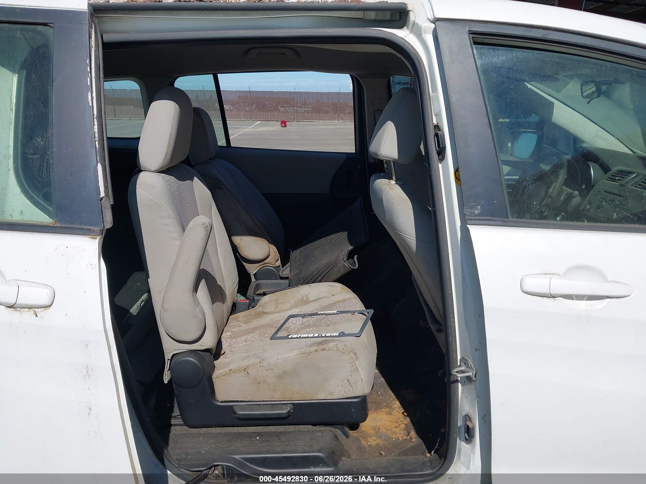 2012 Mazda Mazda5 Sport White vin: JM1CW2BL3C0103464
