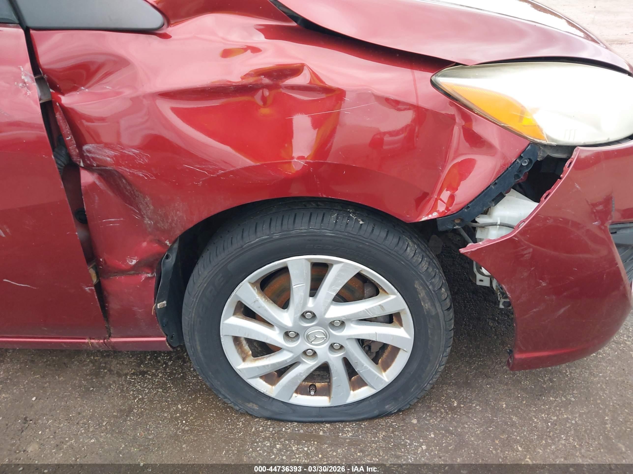 2012 Mazda Mazda5 Sport Red vin: JM1CW2BL3C0110673
