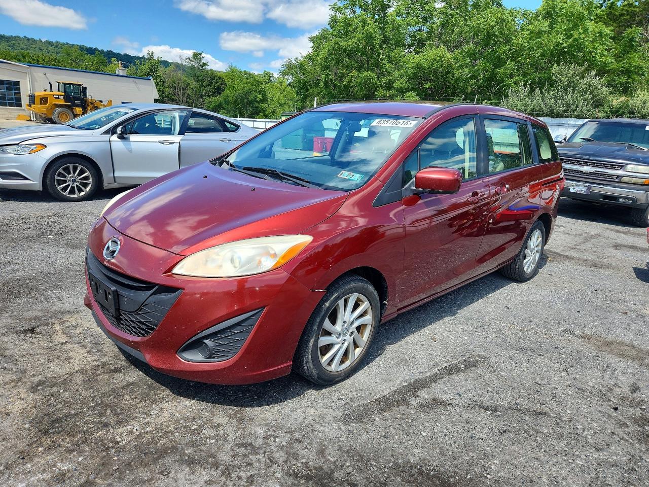 2012 Mazda 5 Burgundy vin: JM1CW2BL3C0112617