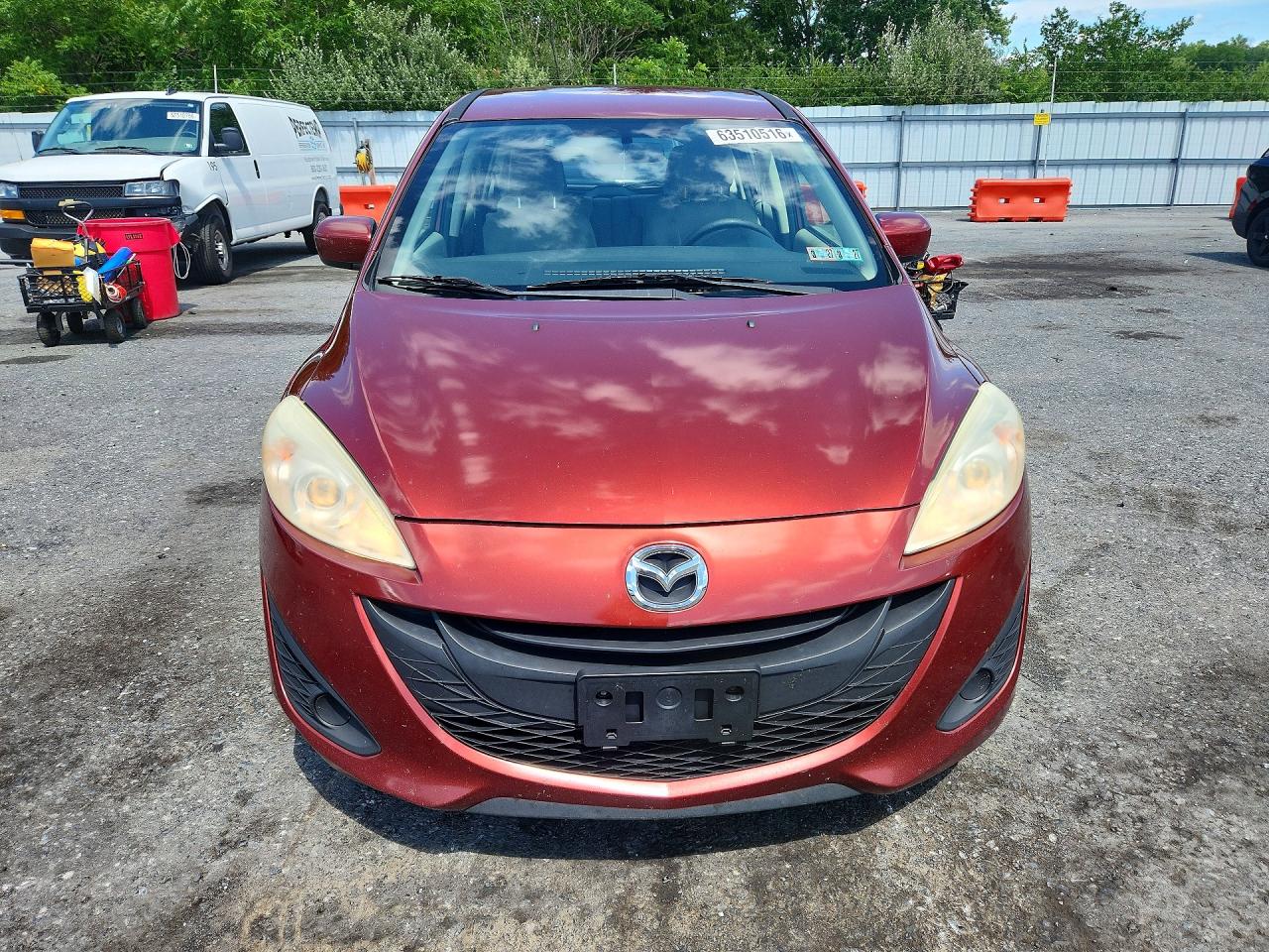 2012 Mazda 5 Burgundy vin: JM1CW2BL3C0112617