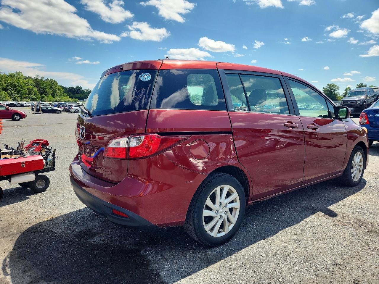 2012 Mazda 5 Burgundy vin: JM1CW2BL3C0112617