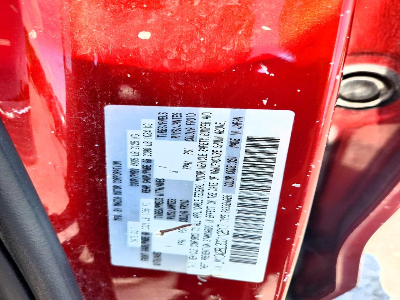2012 Mazda 5 Burgundy vin: JM1CW2BL3C0112617
