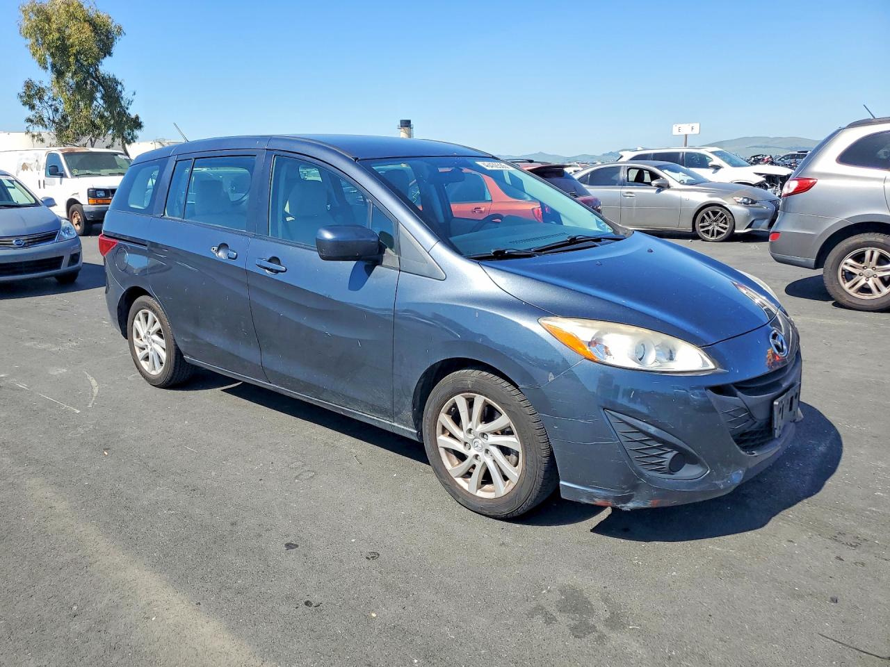 2012 Mazda 5 Charcoal vin: JM1CW2BL3C0113783