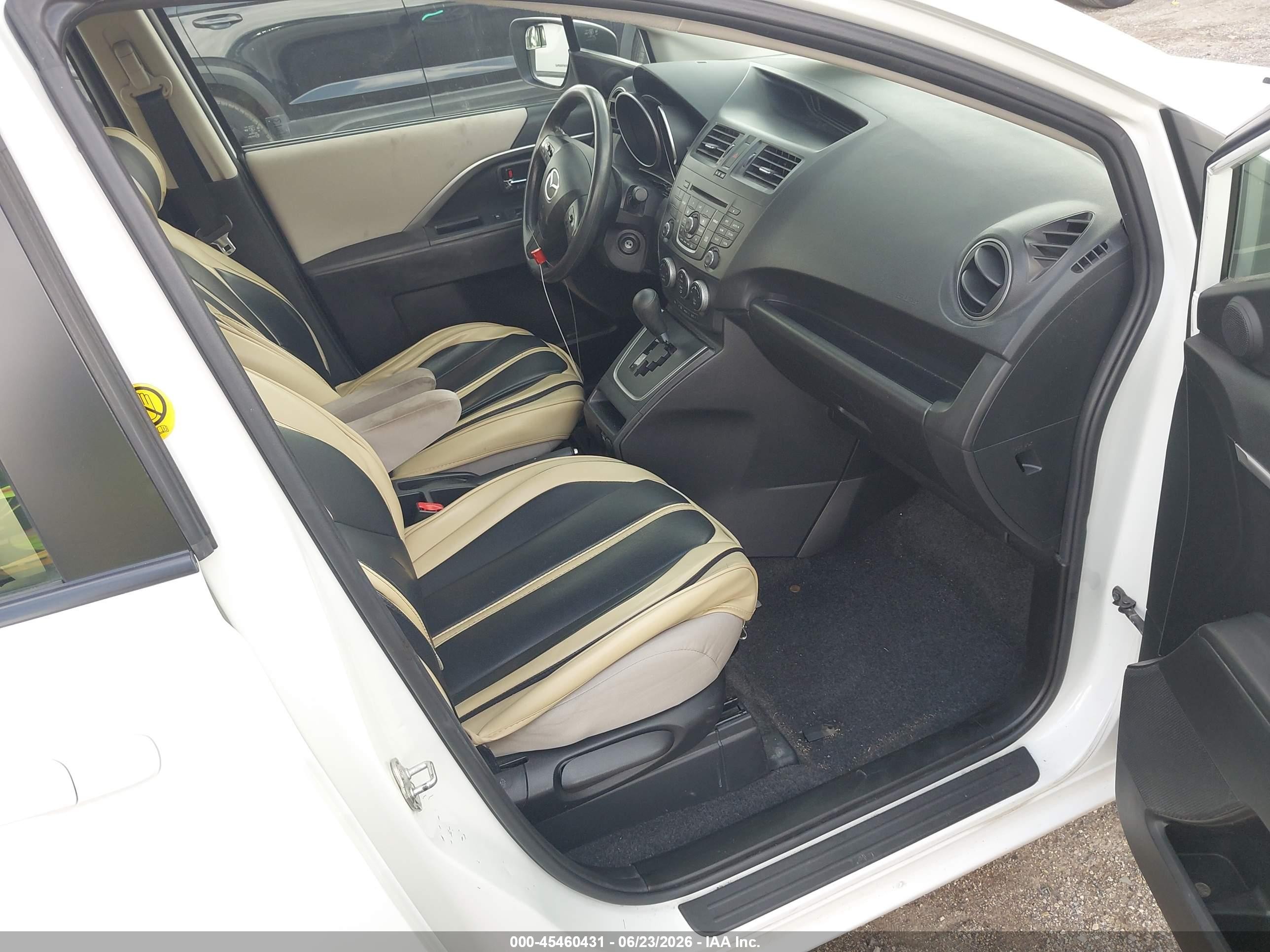 2013 Mazda Mazda5 Sport White vin: JM1CW2BL3D0162368