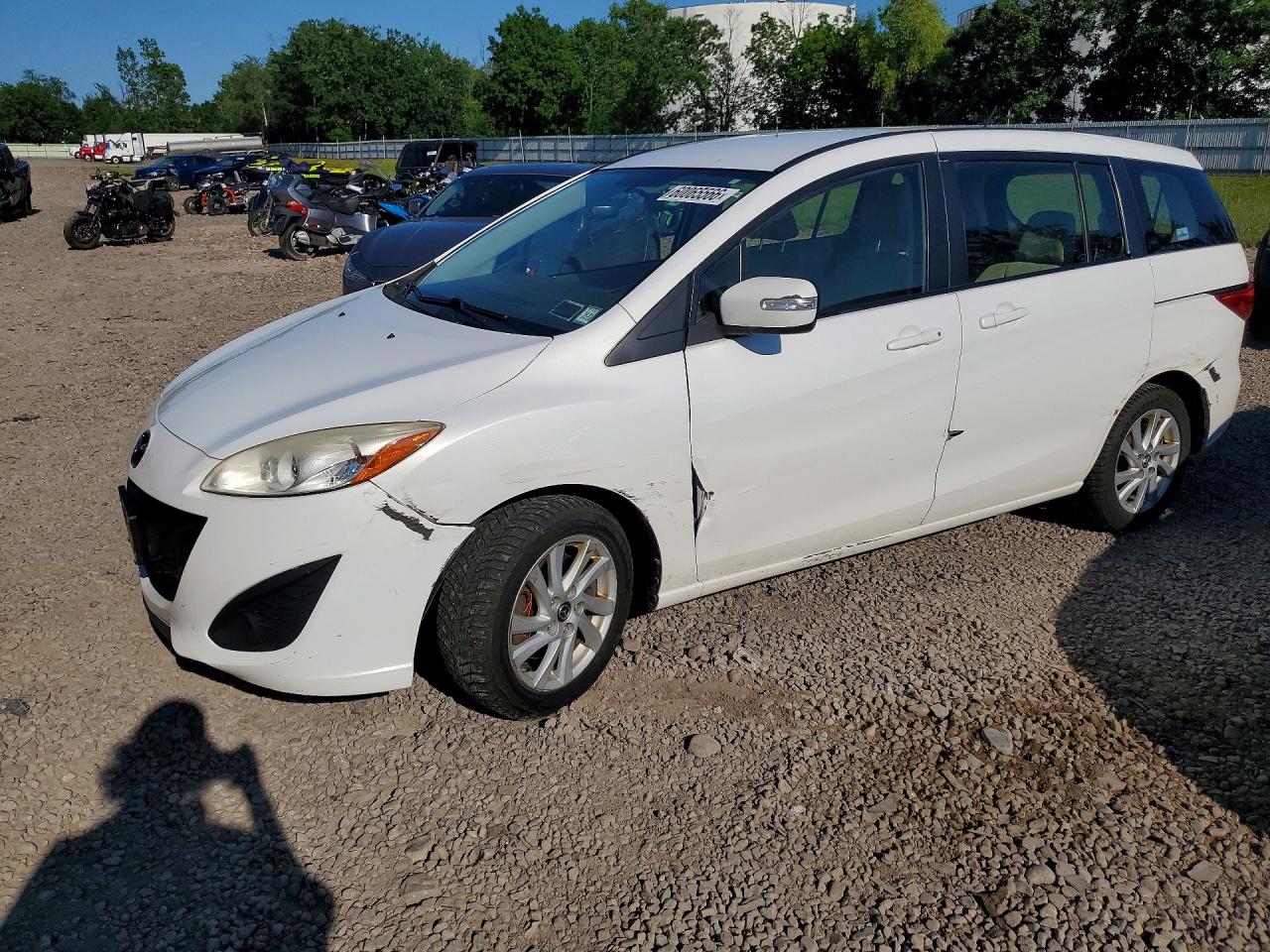 2015 Mazda 5 Sport White vin: JM1CW2BL3F0190609