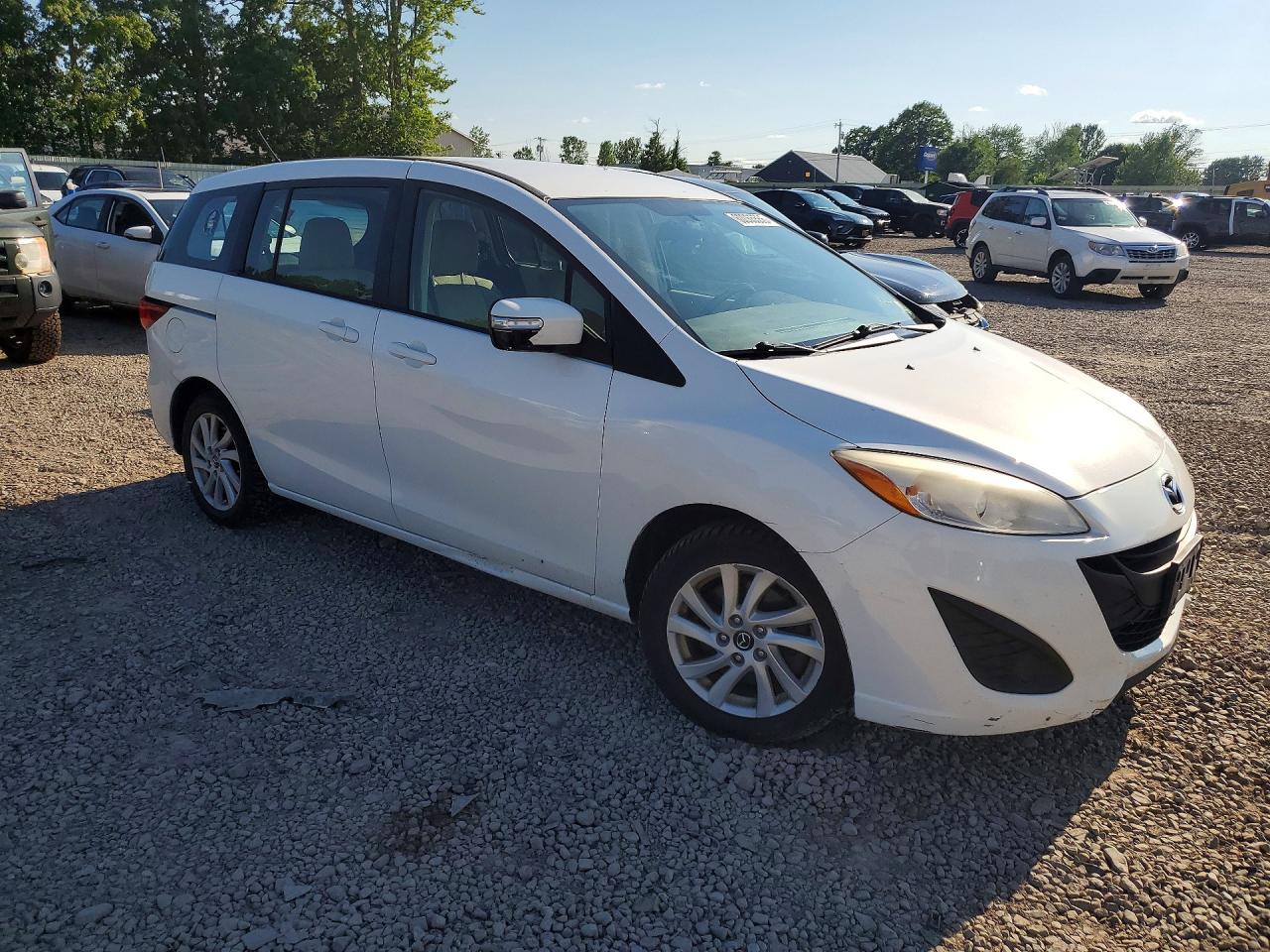 2015 Mazda 5 Sport White vin: JM1CW2BL3F0190609