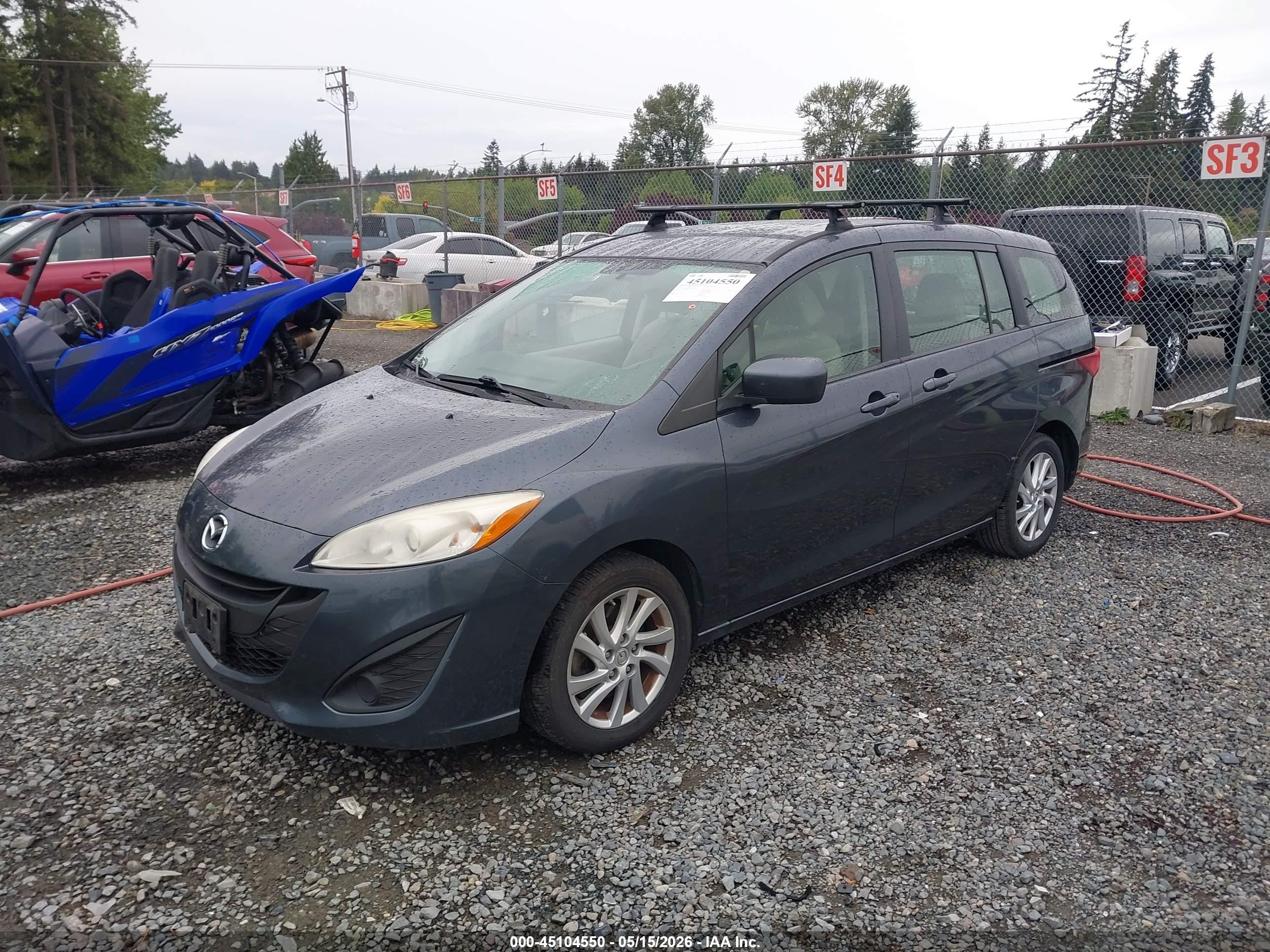 2012 Mazda Mazda5 Sport Gray vin: JM1CW2BL4C0105708
