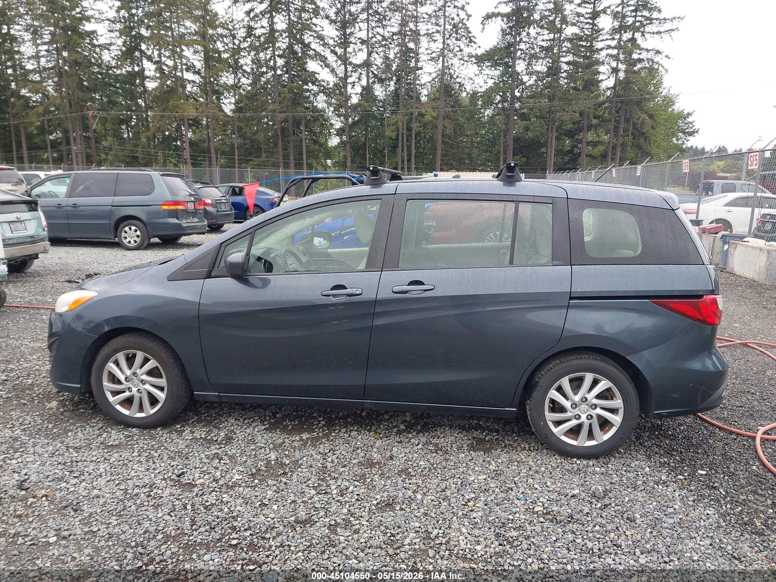 2012 Mazda Mazda5 Sport Gray vin: JM1CW2BL4C0105708