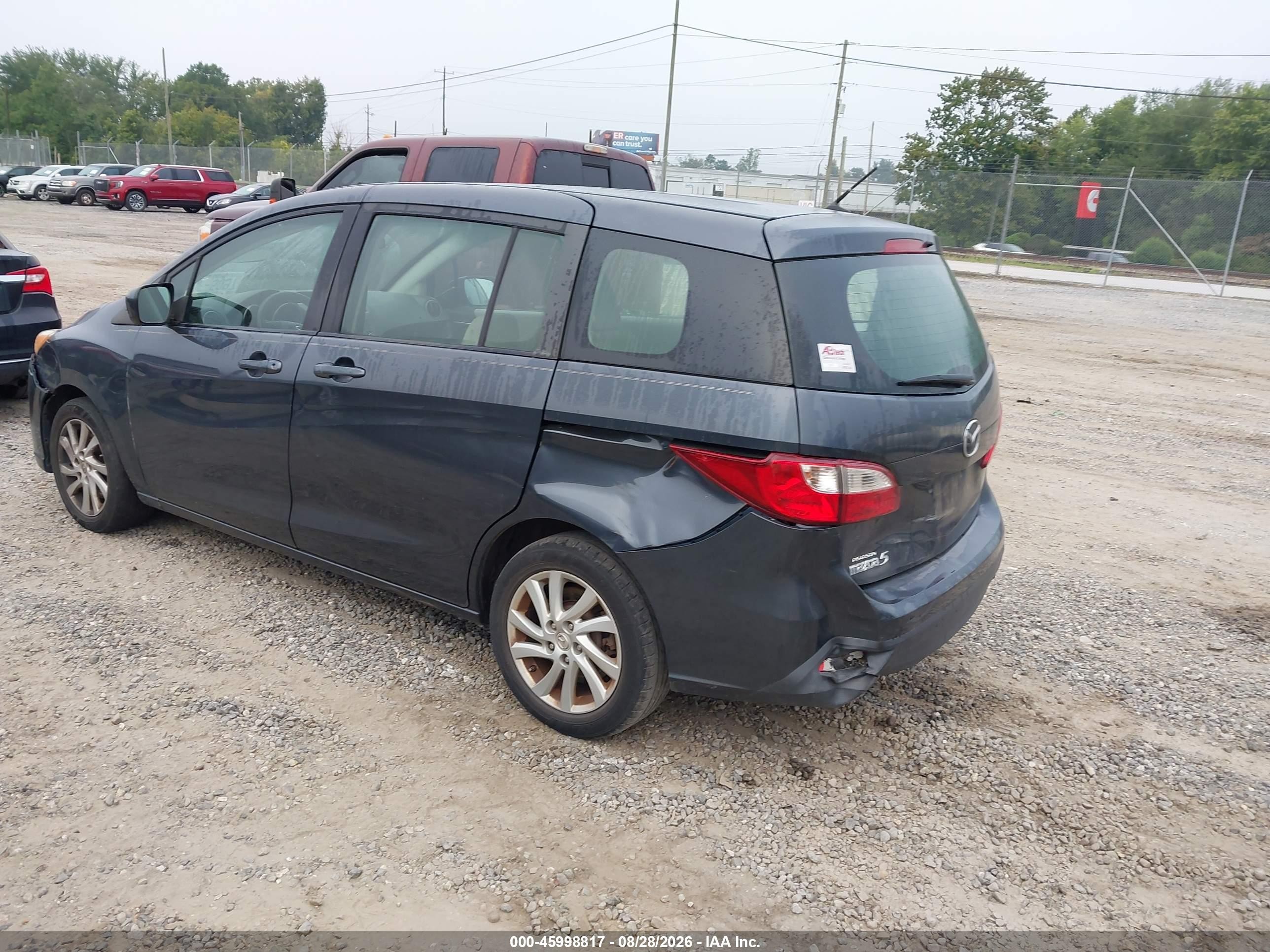 2012 Mazda Mazda5 Sport Gray vin: JM1CW2BL4C0109483