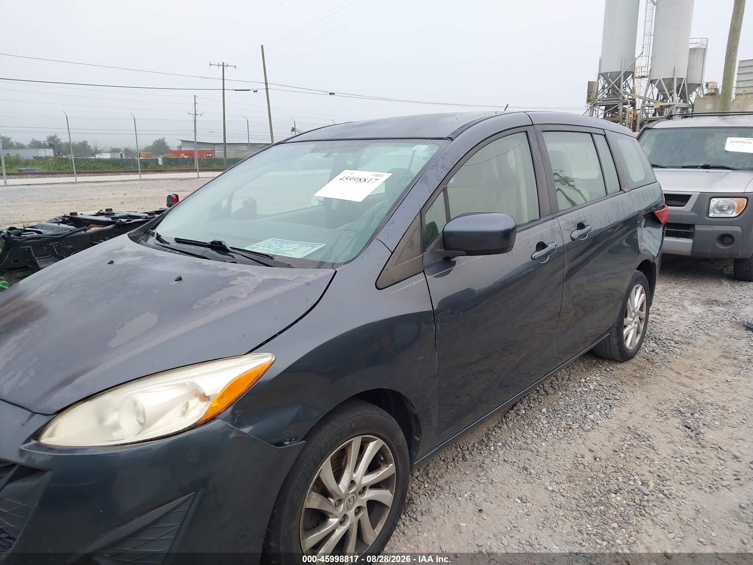 2012 Mazda Mazda5 Sport Gray vin: JM1CW2BL4C0109483