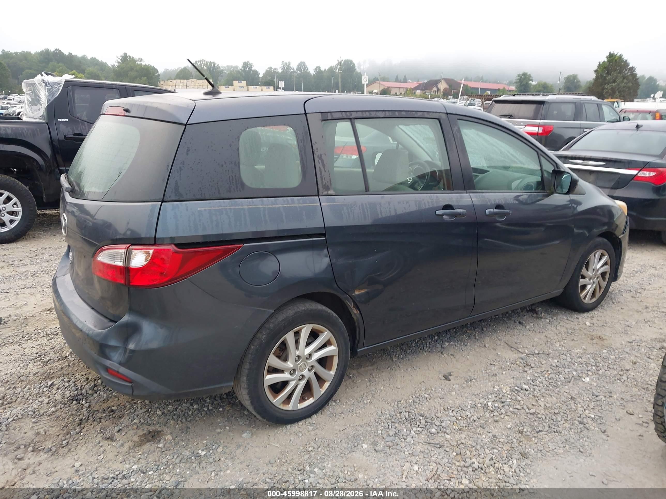 2012 Mazda Mazda5 Sport Gray vin: JM1CW2BL4C0109483