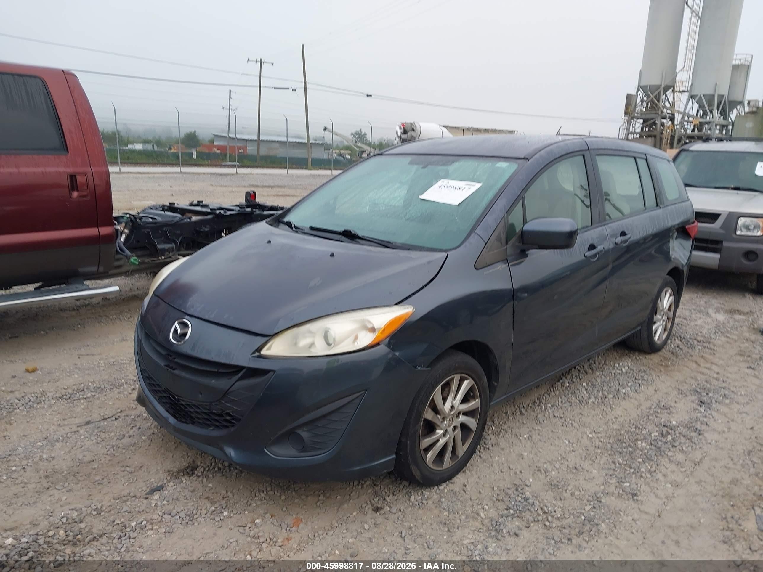 2012 Mazda Mazda5 Sport Gray vin: JM1CW2BL4C0109483