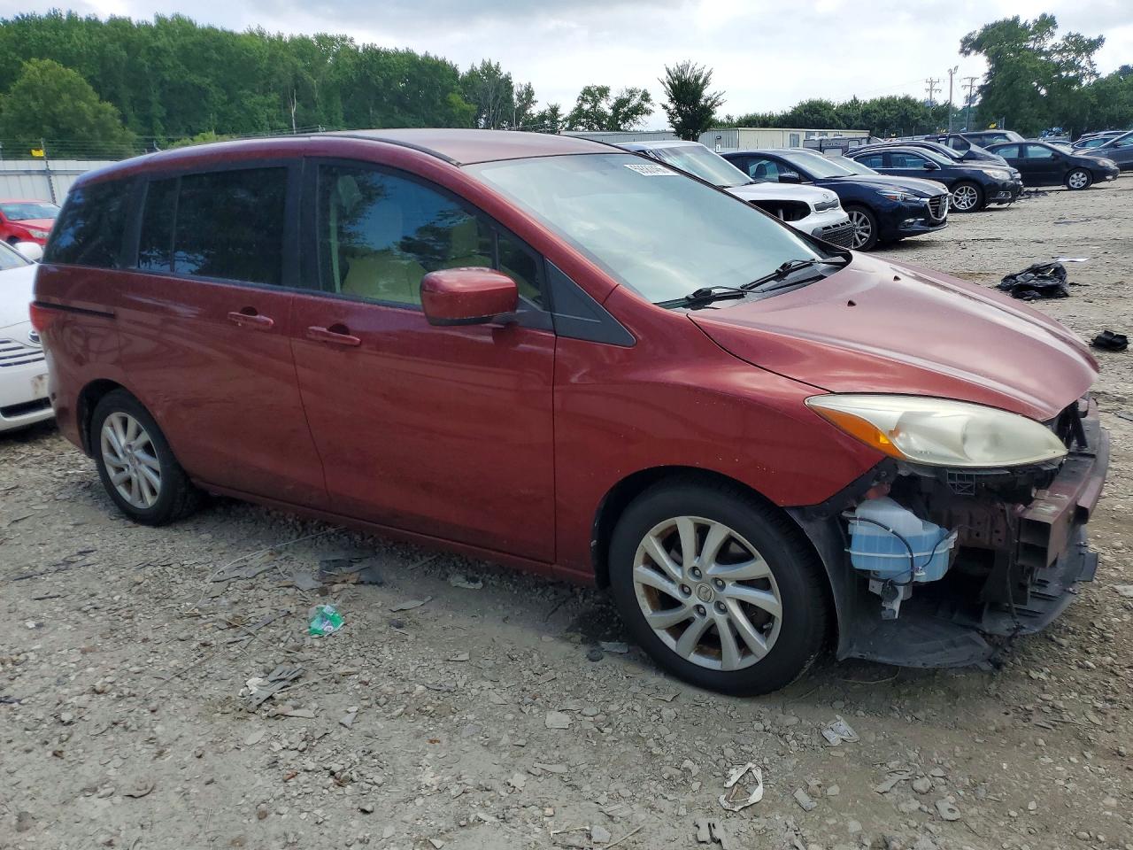 2012 Mazda 5 Burgundy vin: JM1CW2BL4C0118829