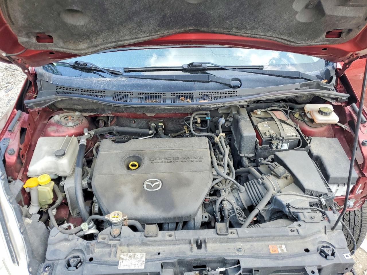 2012 Mazda 5 Burgundy vin: JM1CW2BL4C0118829