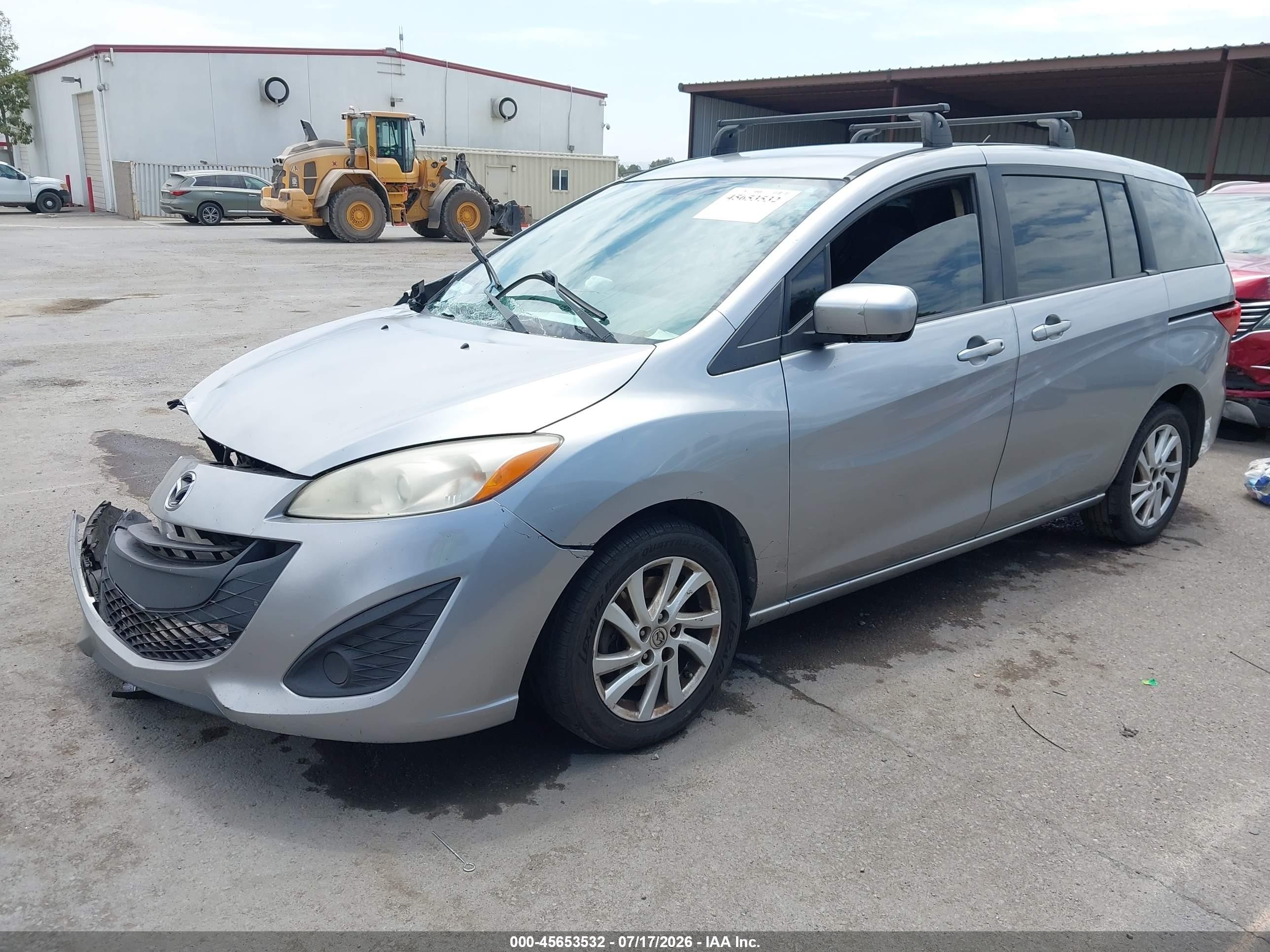 2012 Mazda Mazda5 Sport Серебряный vin: JM1CW2BL4C0125568