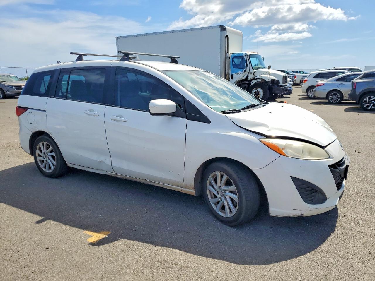 2012 Mazda 5 White vin: JM1CW2BL4C0129670