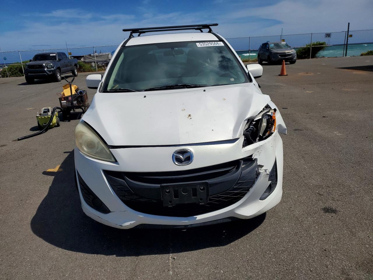 2012 Mazda 5 White vin: JM1CW2BL4C0129670