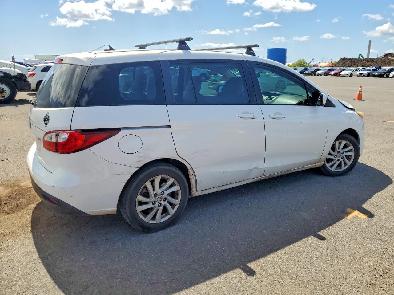2012 Mazda 5 White vin: JM1CW2BL4C0129670