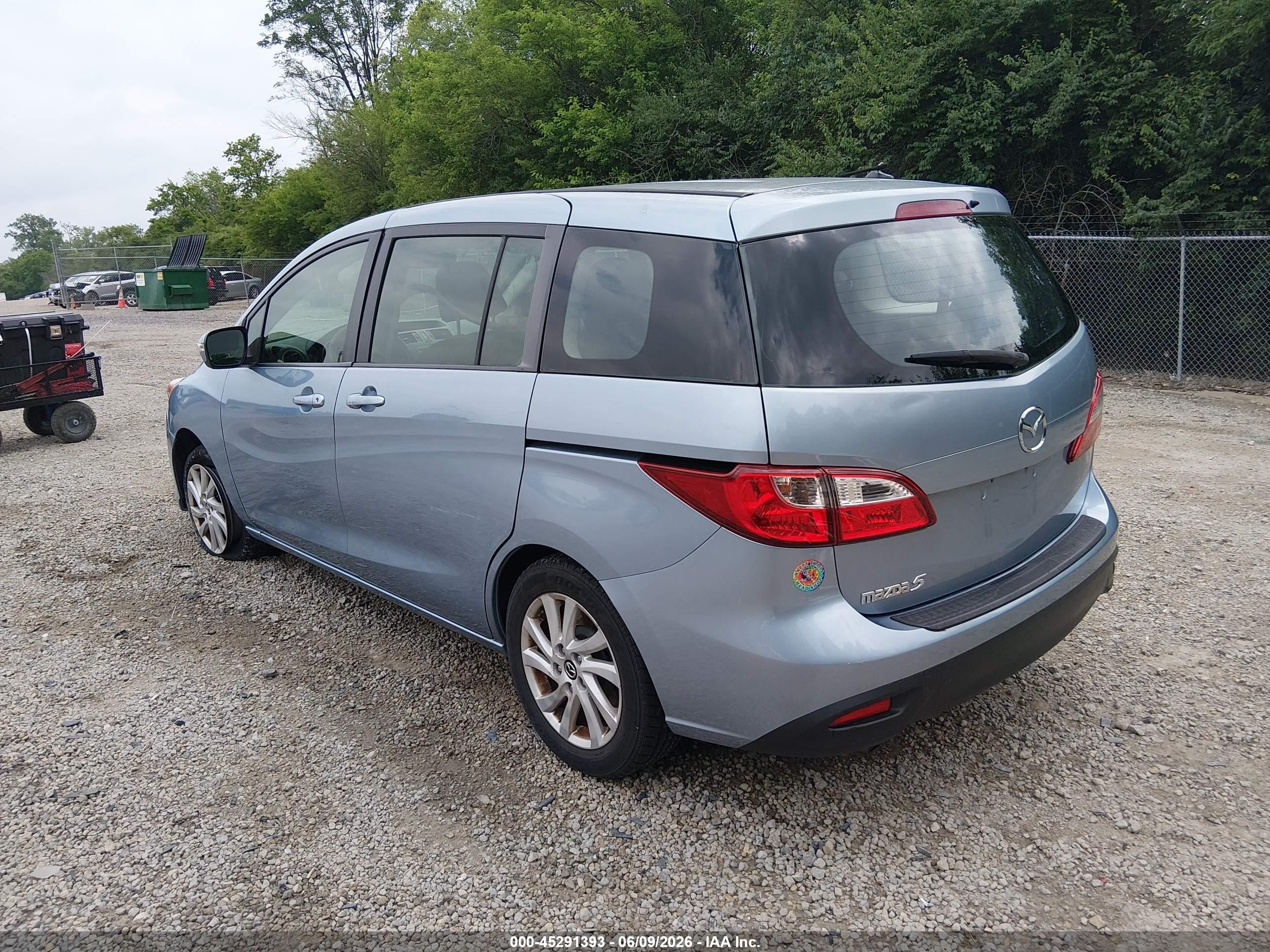 2013 Mazda Mazda5 Sport Light Blue vin: JM1CW2BL4D0161665