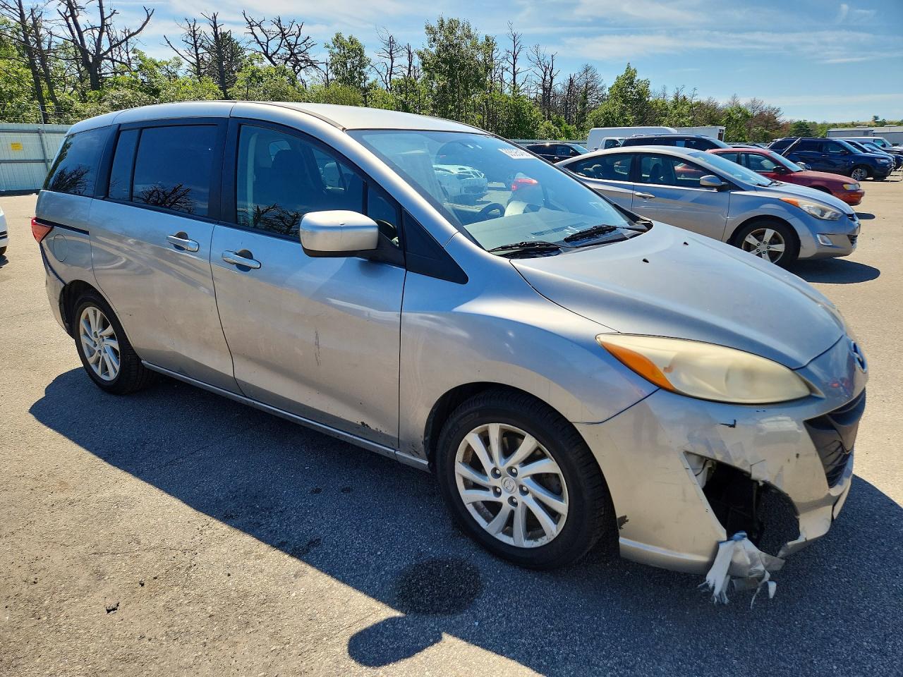 2012 Mazda 5 Silver vin: JM1CW2BL5C0105376