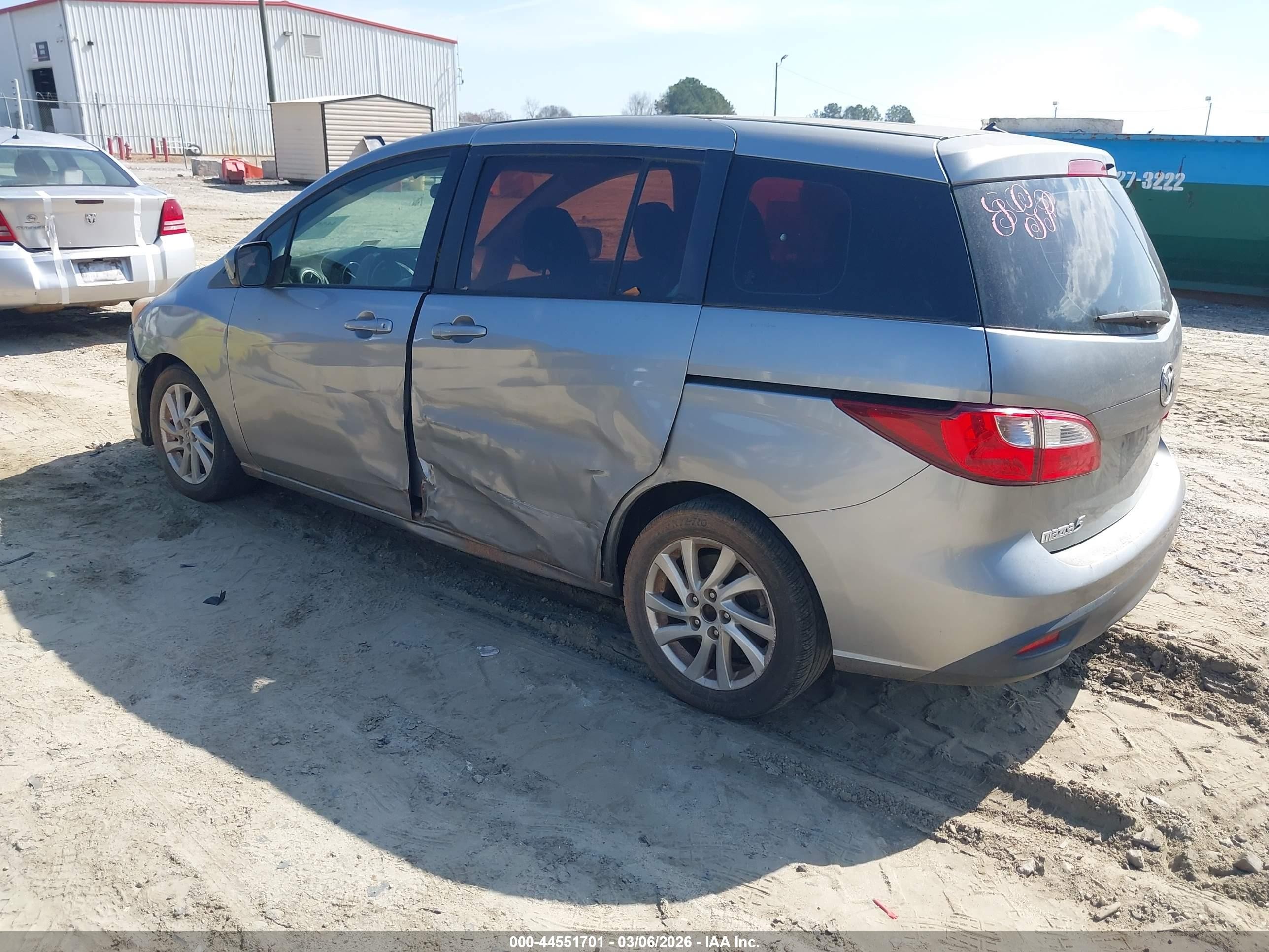 2012 Mazda Mazda5 Sport Silver vin: JM1CW2BL5C0111839