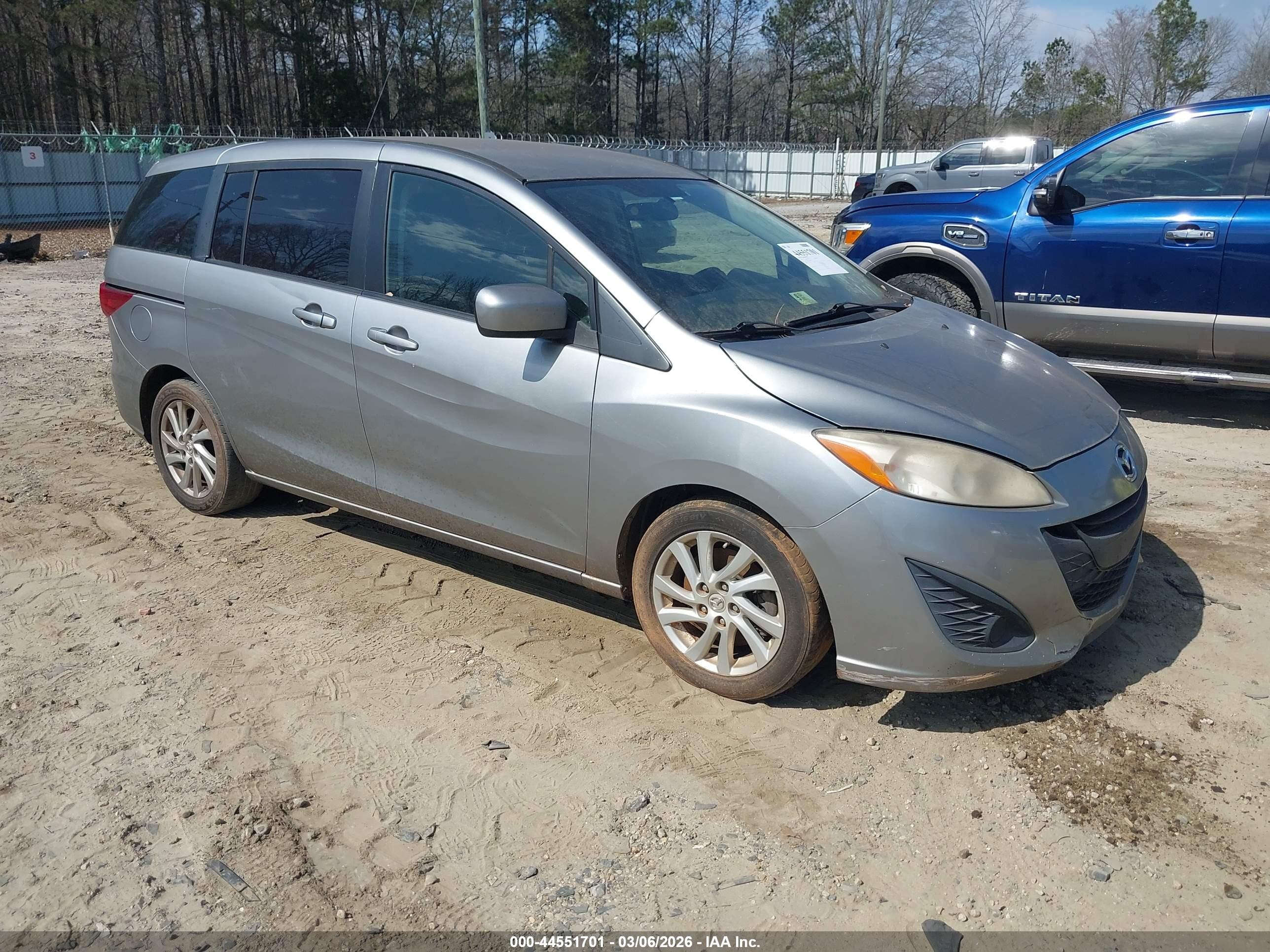 2012 Mazda Mazda5 Sport Silver vin: JM1CW2BL5C0111839